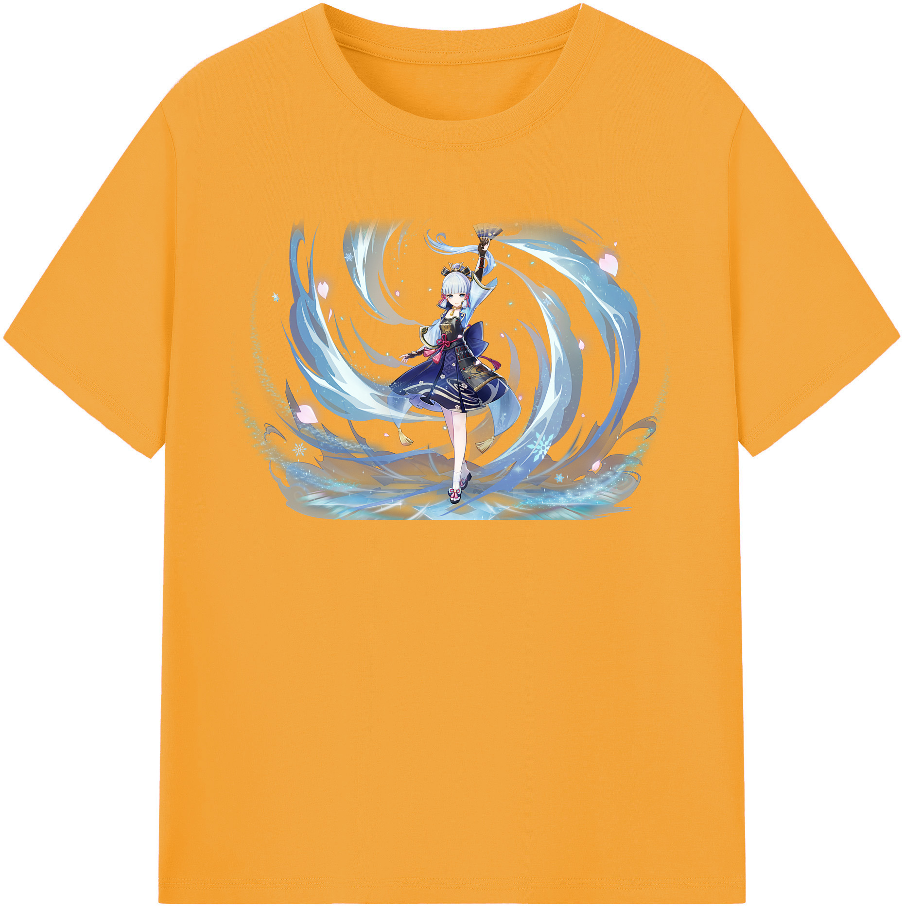 げんし神 神里綾華 神宮寺レン genshin Kamimiya Ren 綿100％半袖Tシャツ（フロントプリント）