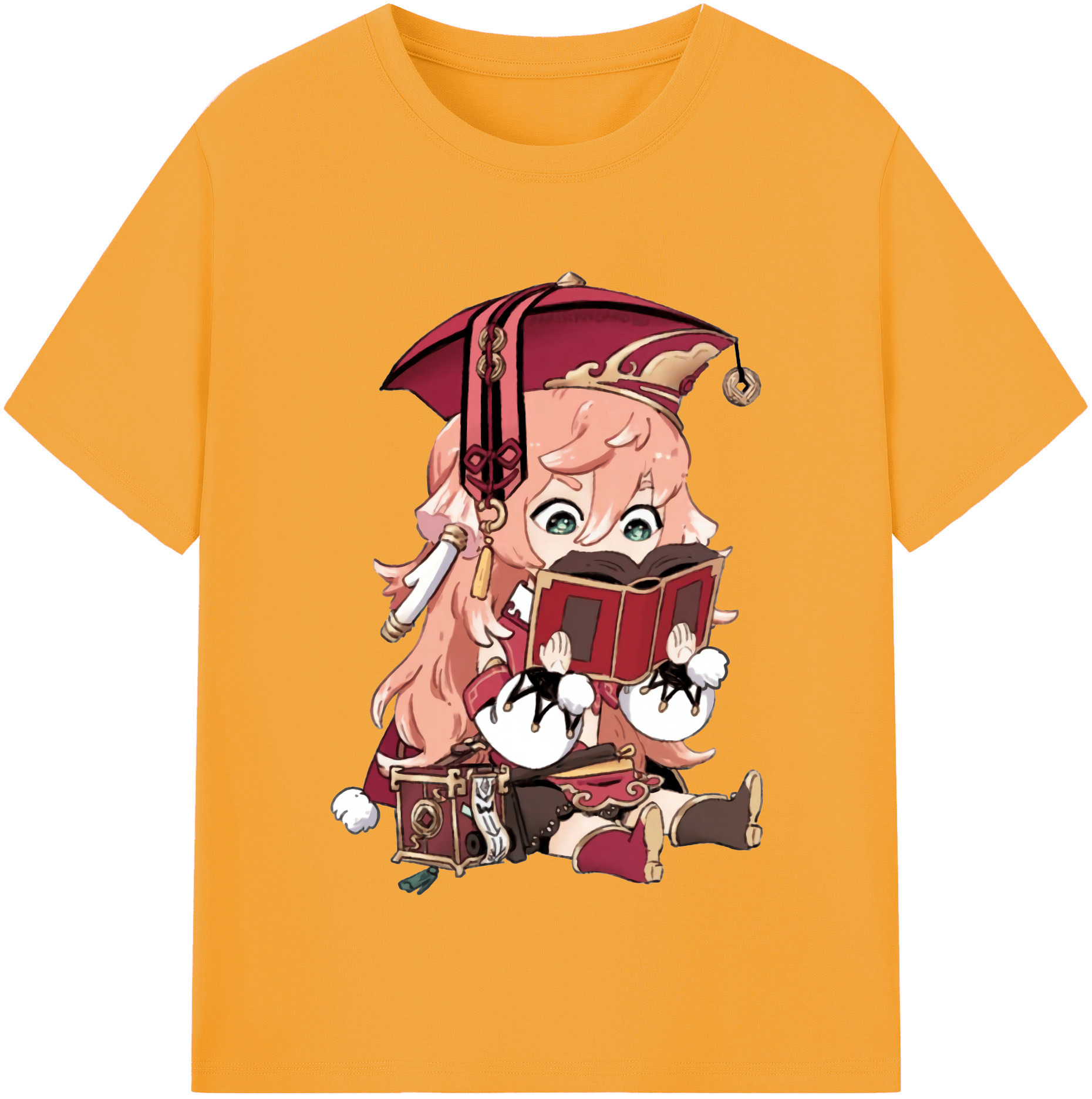 げんし神 ヤンフェイ genshin Yanfei 綿100％半袖Tシャツ（フロントプリント）