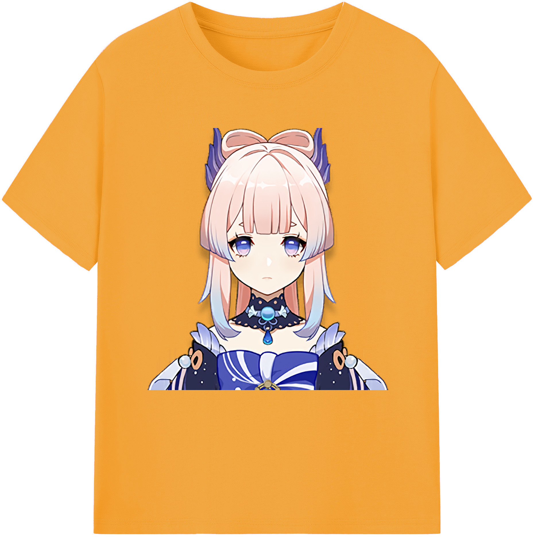 げんし神 珊瑚宮心海 サンゴノミヤ・ココミ genshin Sangonomiya Kokomi 綿100％半袖Tシャツ（フロントプリント）