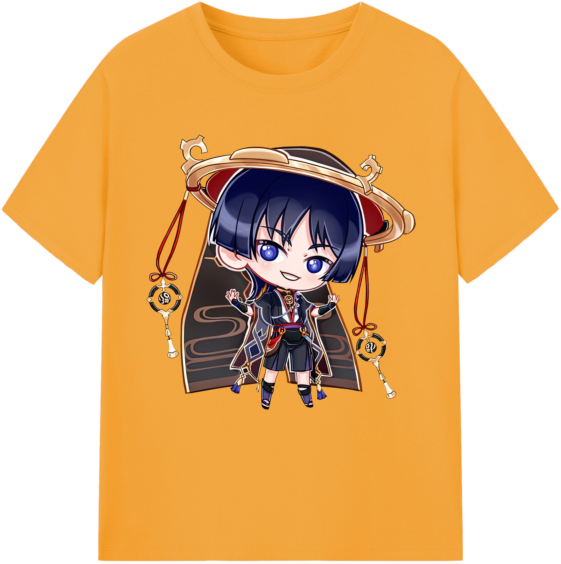 げんし神 さんペい genshin Sanpei 綿100％半袖Tシャツ（フロントプリント）