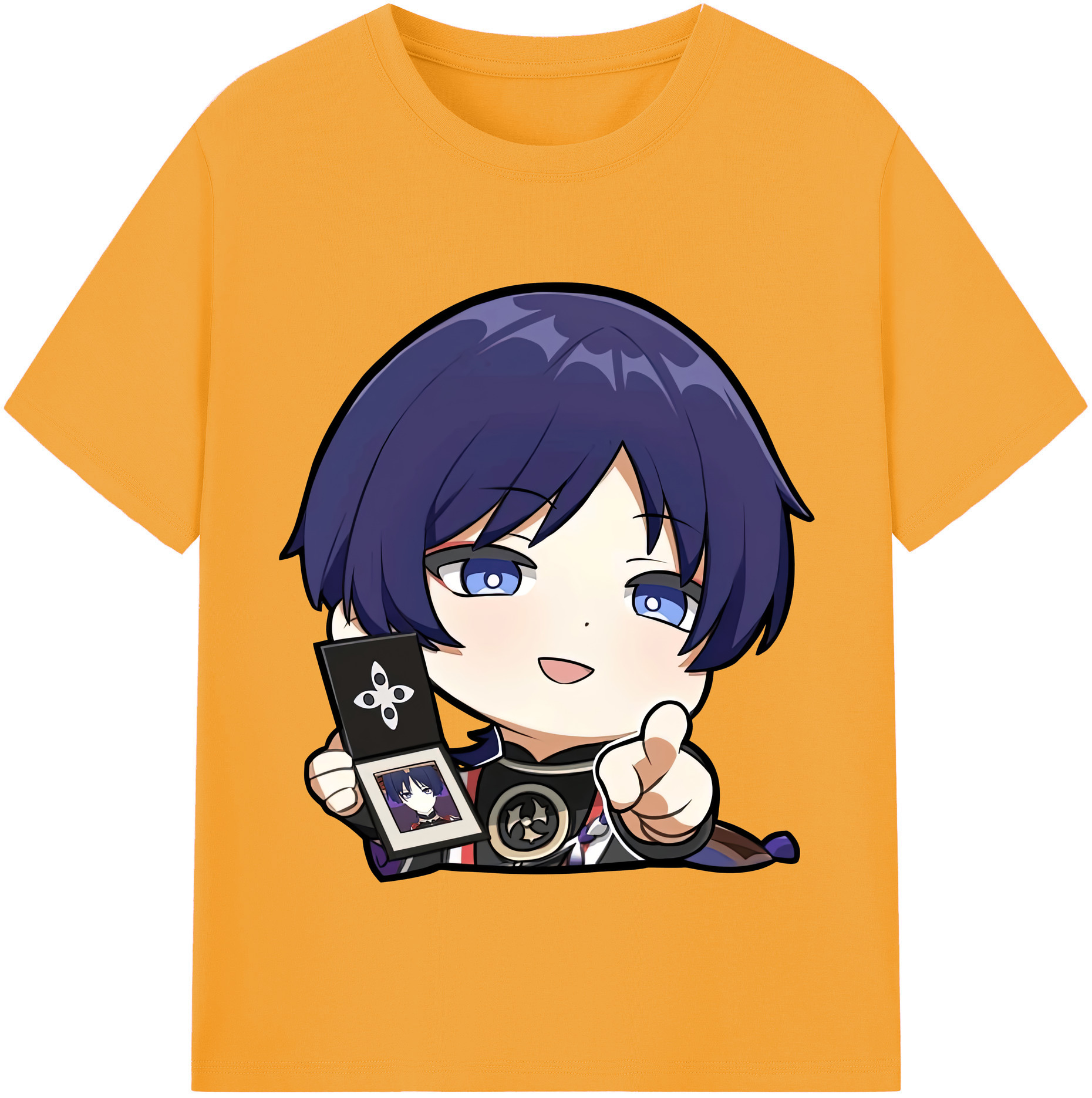 げんし神 さんペい genshin Sanpei 綿100％半袖Tシャツ（フロントプリント）