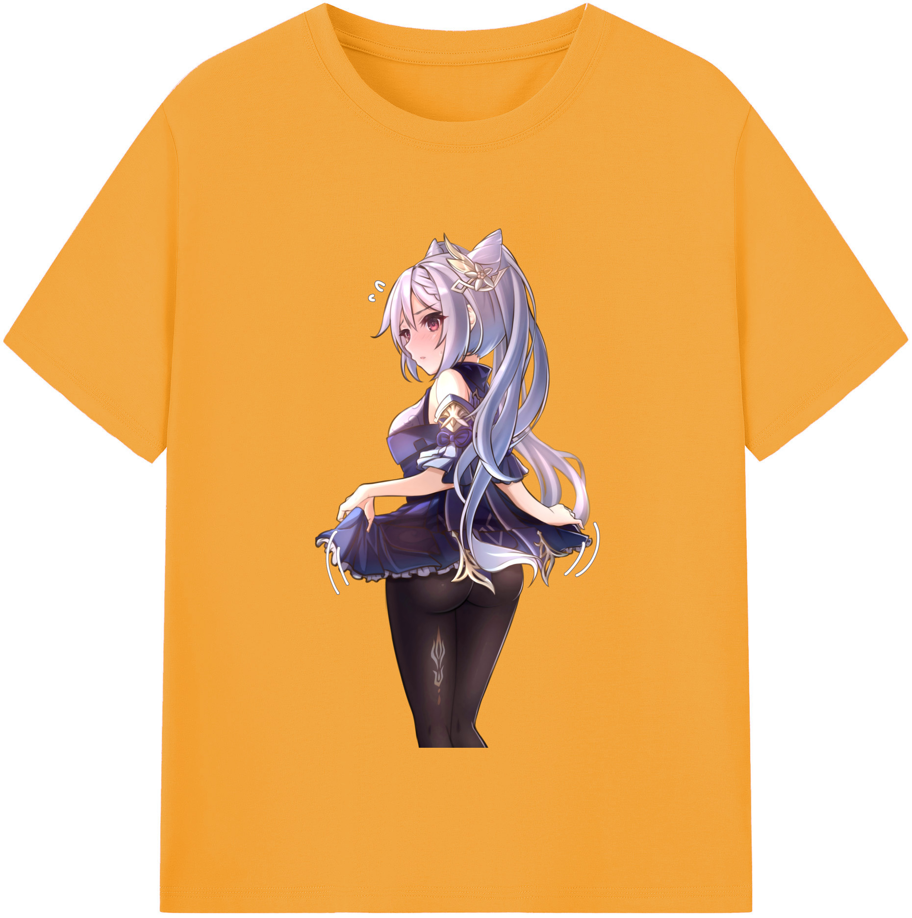 げんし神 刻晴 こくせい genshin Kokusei 綿100％半袖Tシャツ（フロントプリント）