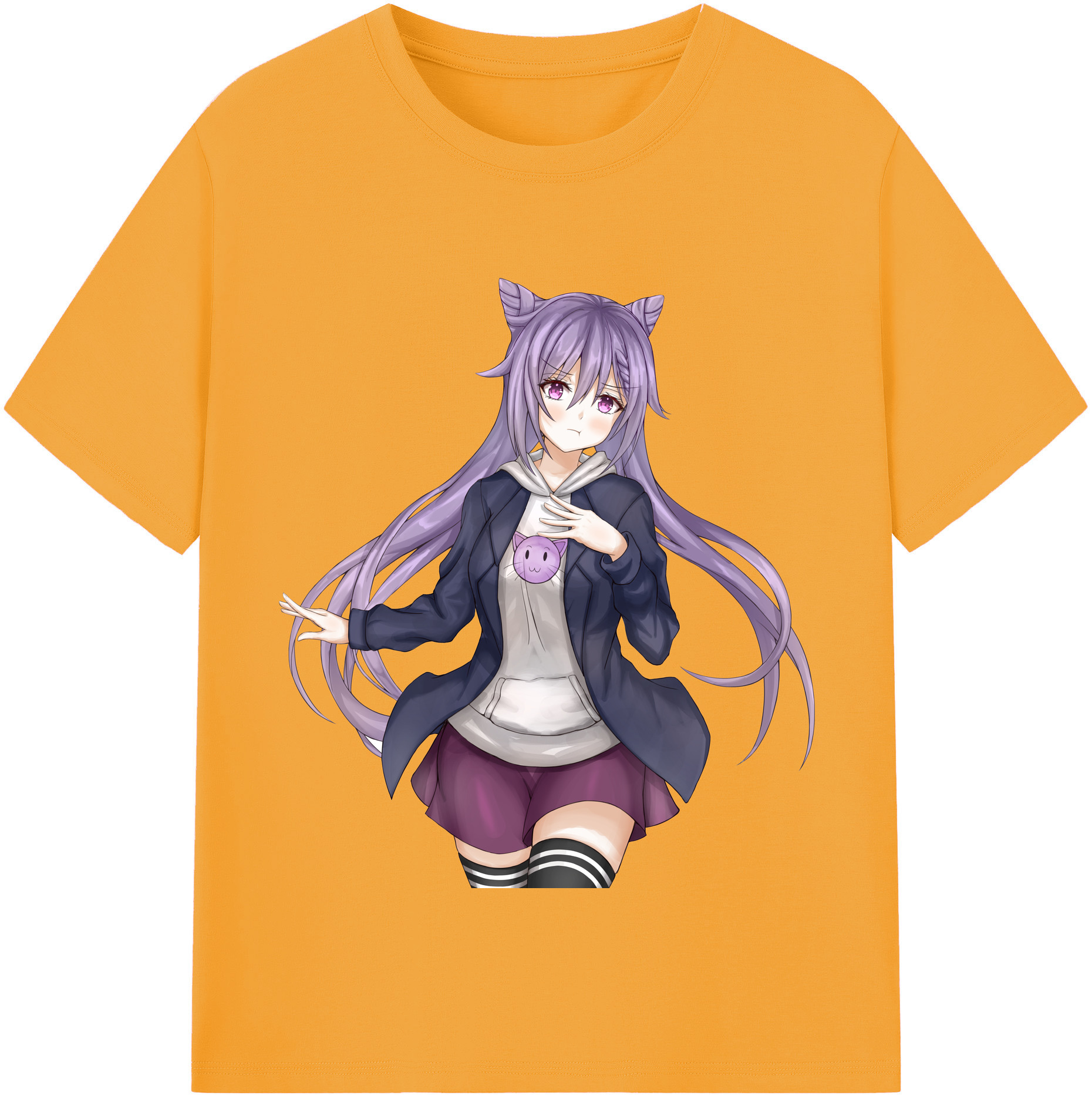 げんし神 刻晴 こくせい genshin Kokusei 綿100％半袖Tシャツ（フロントプリント）