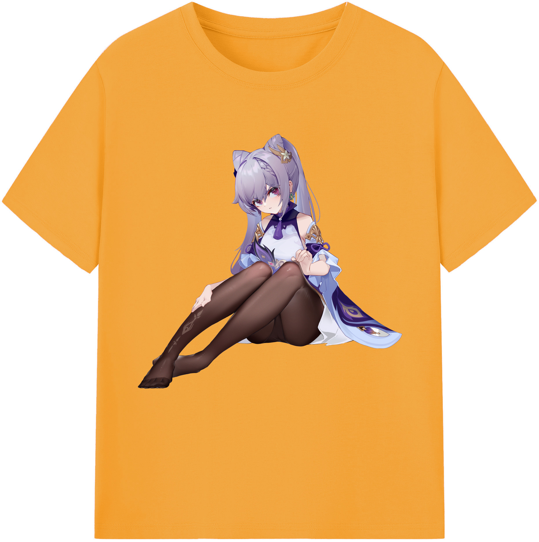 げんし神 刻晴 こくせい genshin Kokusei 綿100％半袖Tシャツ（フロントプリント）