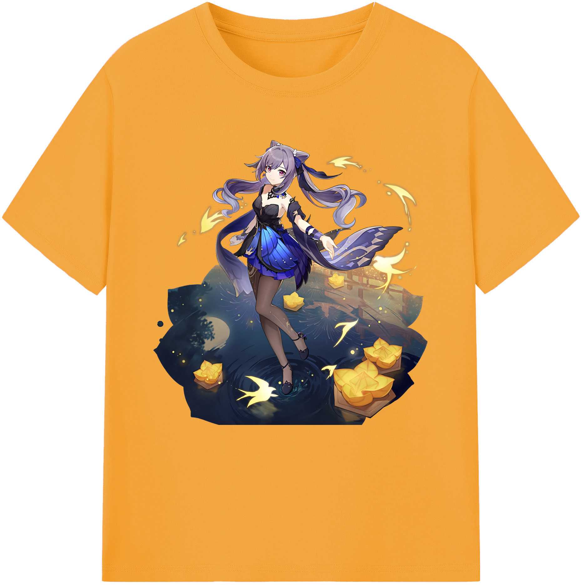 げんし神 刻晴 こくせい genshin Kokusei 綿100％半袖Tシャツ（フロントプリント）