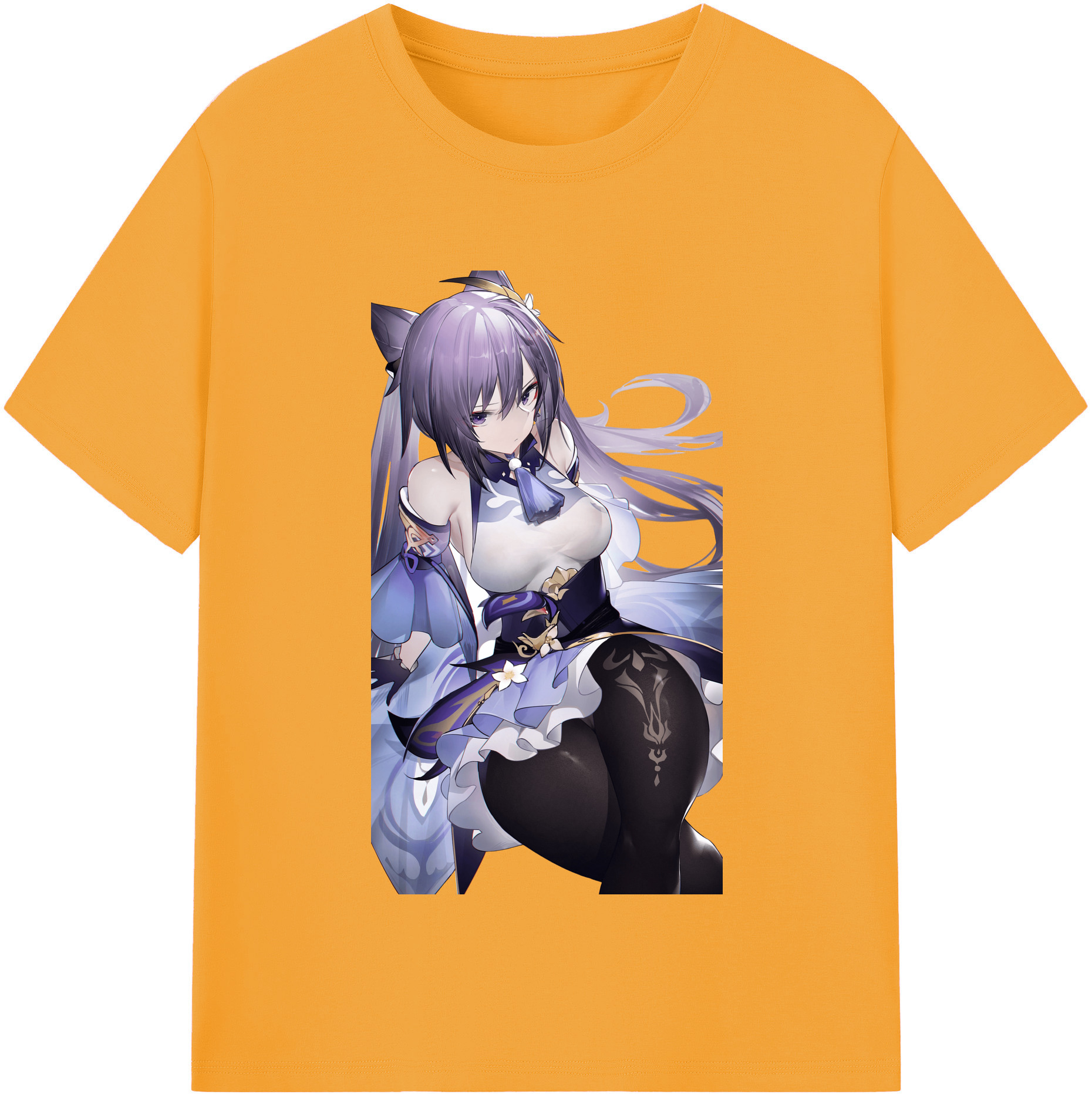 げんし神 刻晴 こくせい genshin Kokusei 綿100％半袖Tシャツ（フロントプリント）