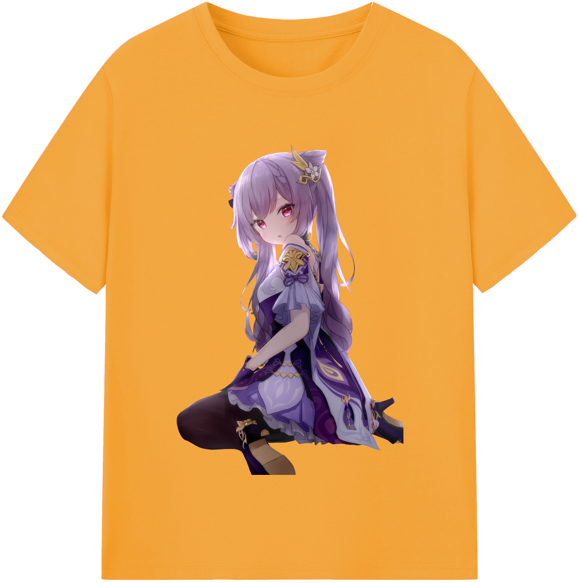 げんし神 刻晴 こくせい genshin Kokusei 綿100％半袖Tシャツ（フロントプリント）