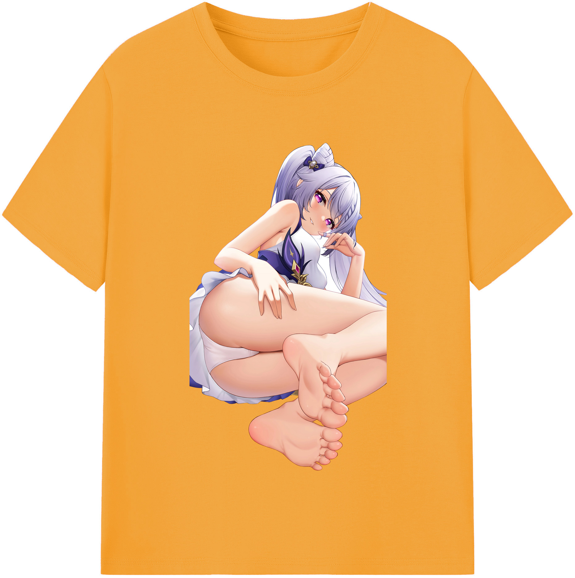 げんし神 刻晴 こくせい genshin Kokusei 綿100％半袖Tシャツ（フロントプリント）