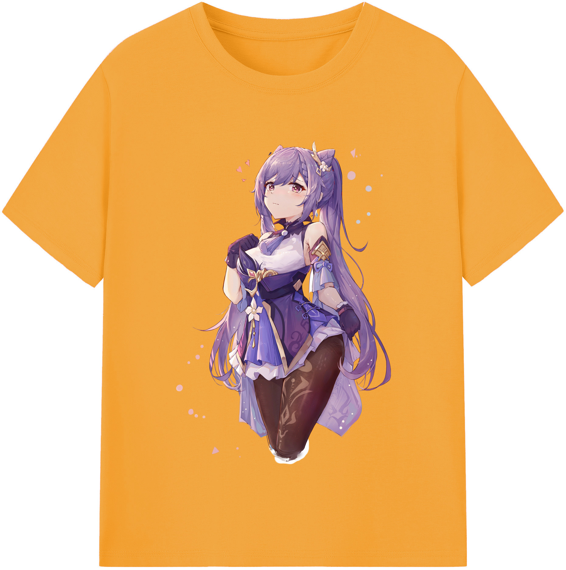 げんし神 刻晴 こくせい genshin Kokusei 綿100％半袖Tシャツ（フロントプリント）