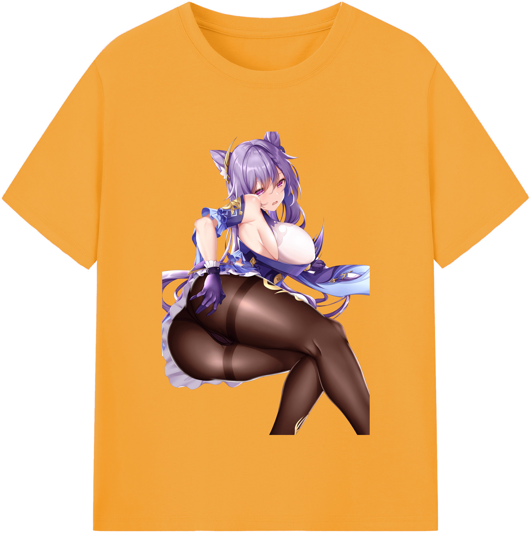 げんし神 刻晴 こくせい genshin Kokusei 綿100％半袖Tシャツ（フロントプリント）