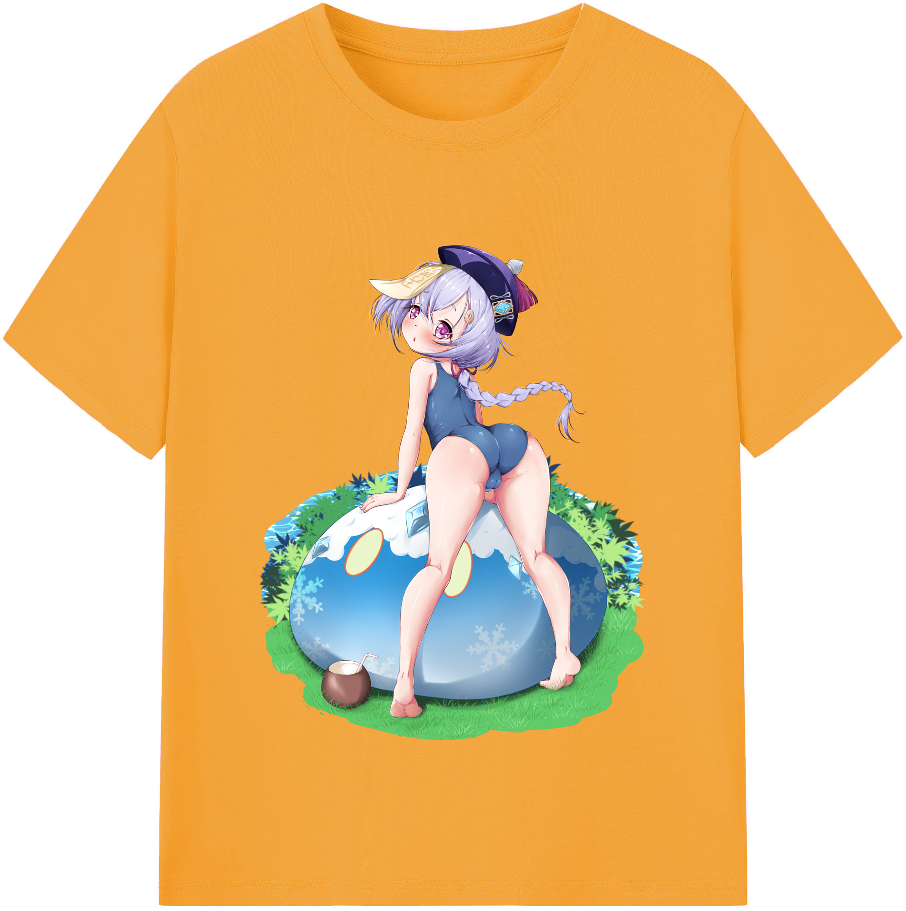げんし神 七七 なな  genshin Nana 綿100％半袖Tシャツ（フロントプリント）