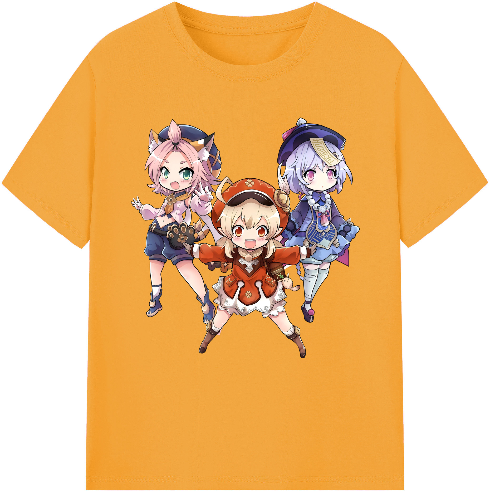 げんし神 七七 なな  genshin Nana 綿100％半袖Tシャツ（フロントプリント）