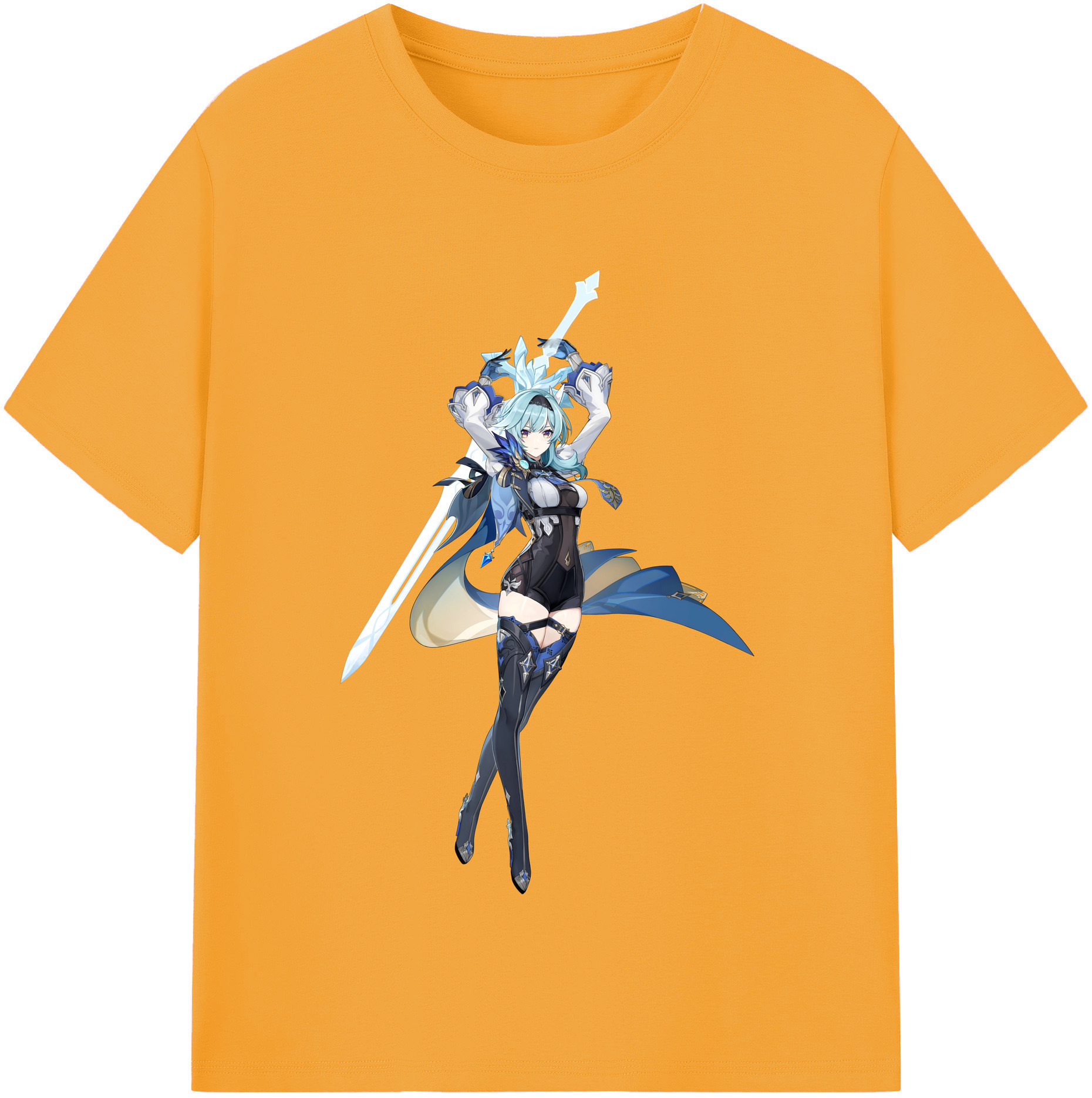 げんし神 优菈 ゆうら genshin Yūra 綿100％半袖Tシャツ（フロントプリント）