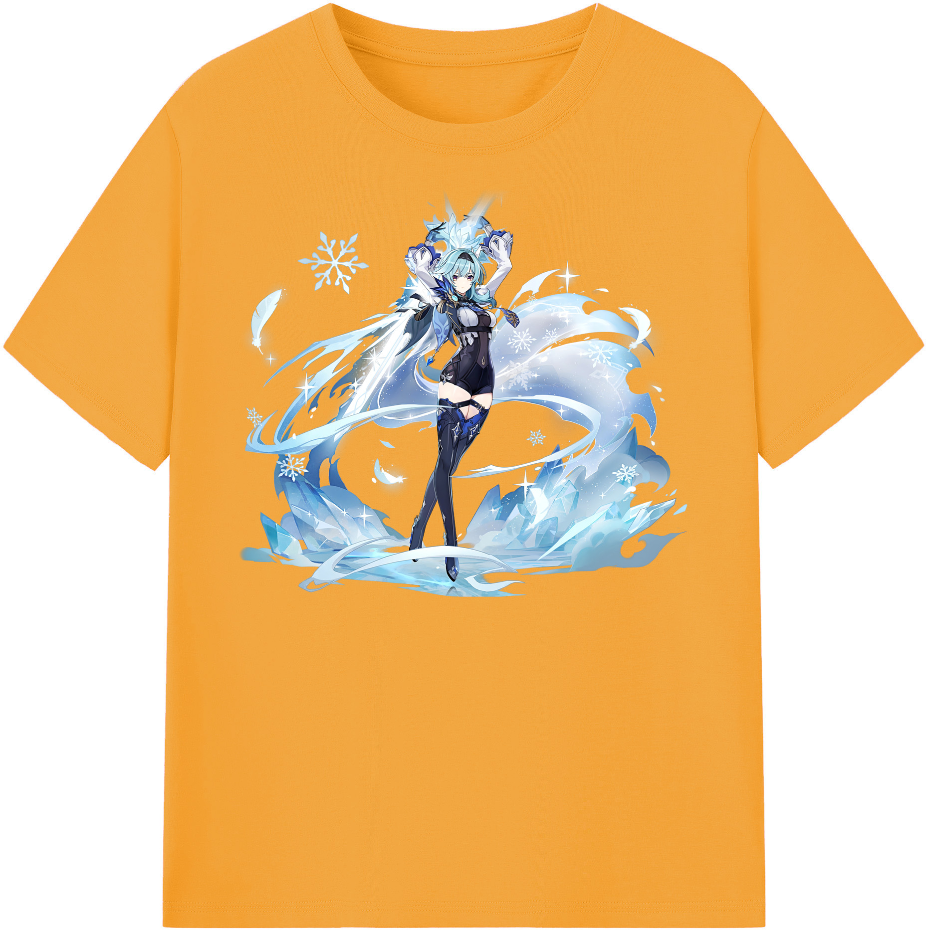 げんし神 优菈 ゆうら genshin Yūra 綿100％半袖Tシャツ（フロントプリント）