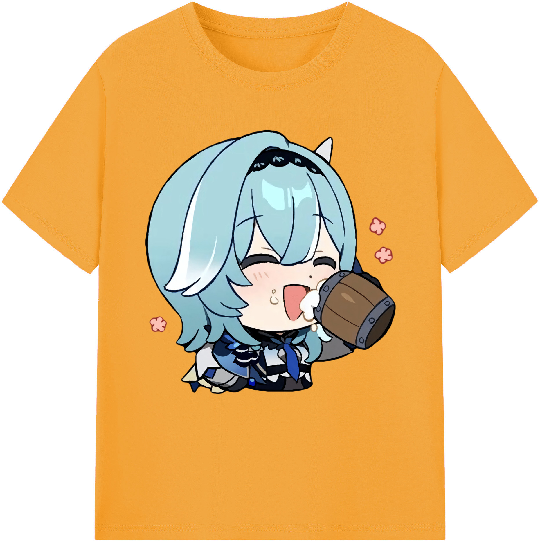げんし神 优菈 ゆうら genshin Yūra 綿100％半袖Tシャツ（フロントプリント）