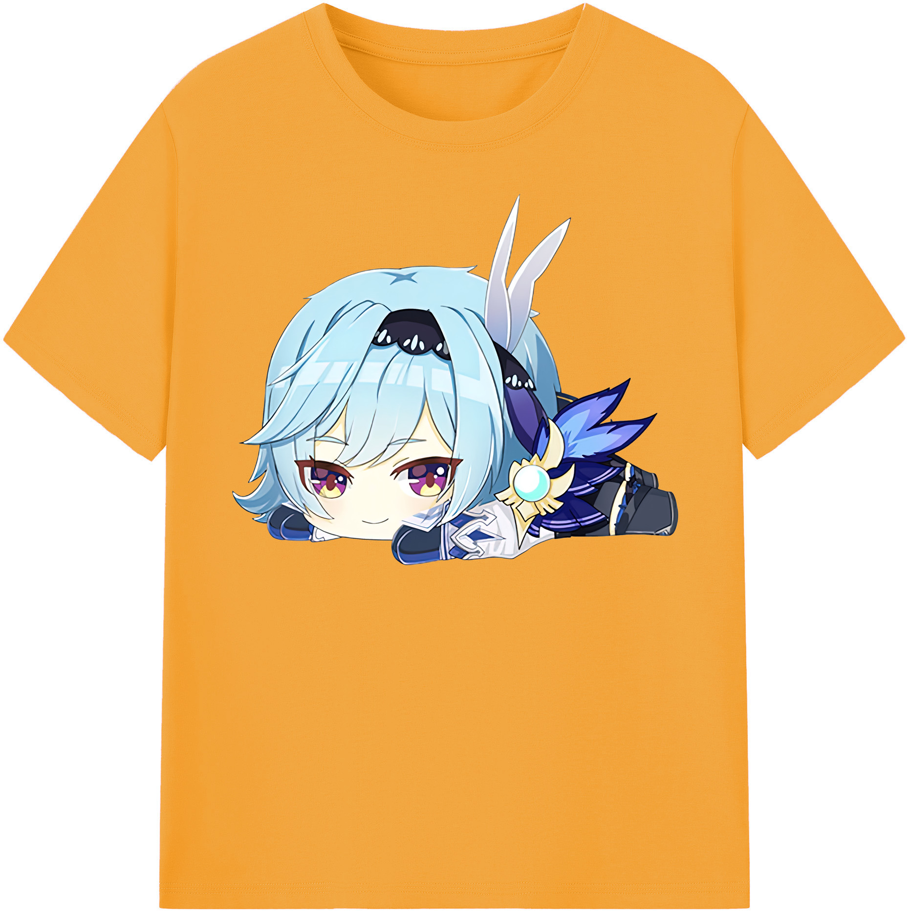 げんし神 优菈 ゆうら genshin Yūra 綿100％半袖Tシャツ（フロントプリント）