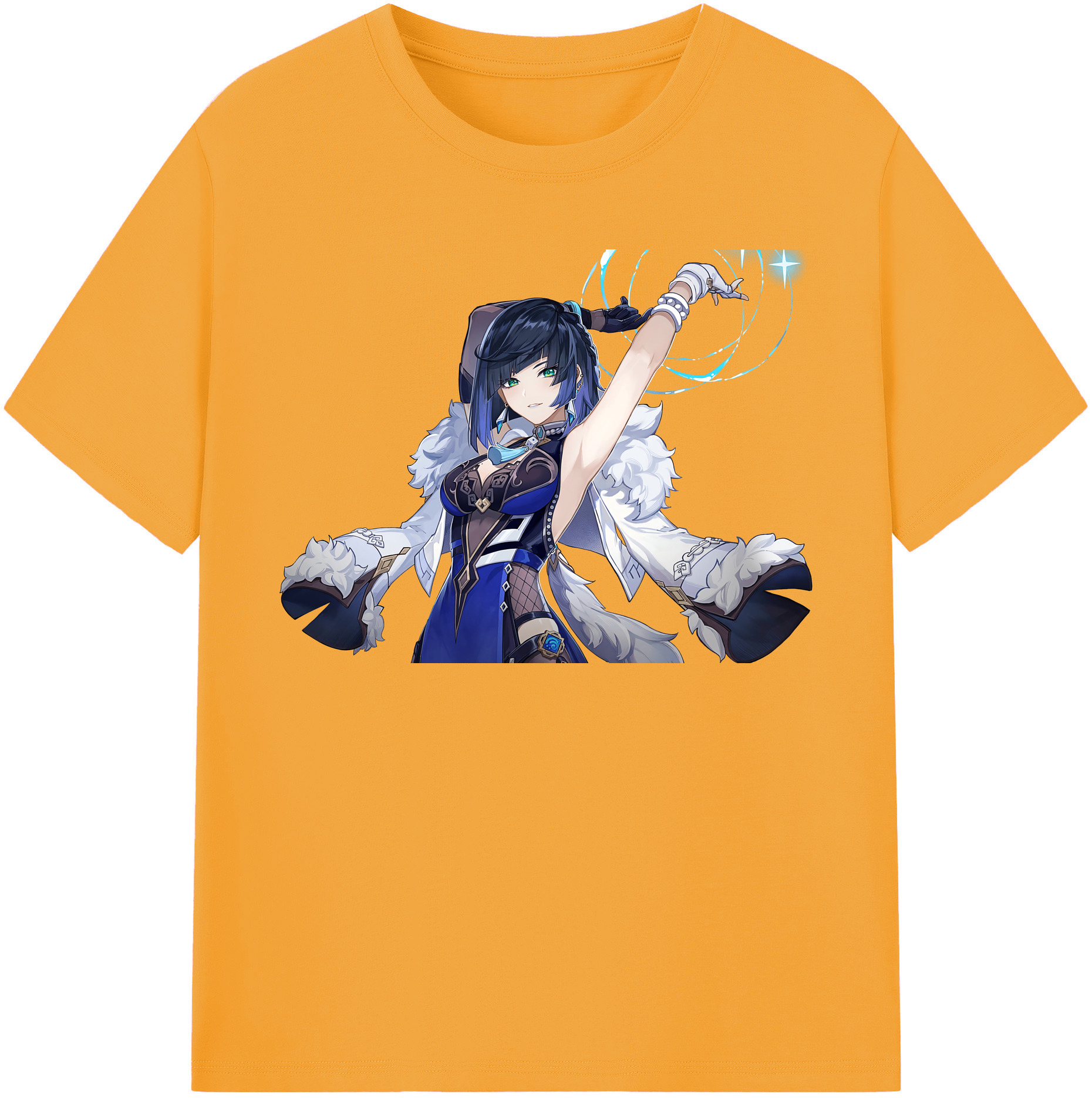 げんし神 夜兰 やらん genshin Yaran 綿100％半袖Tシャツ（フロントプリント）