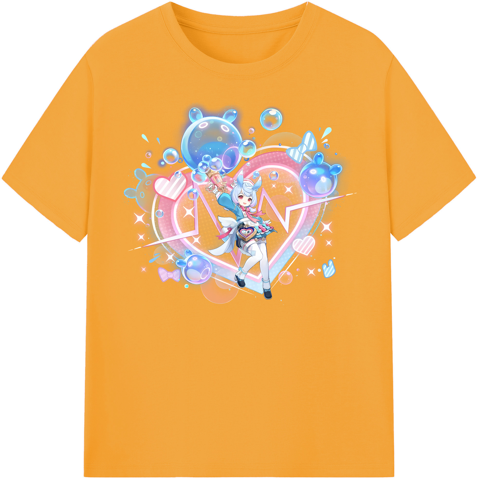 げんし神 シゲウィン genshin Shigewin 綿100％半袖Tシャツ（フロントプリント）