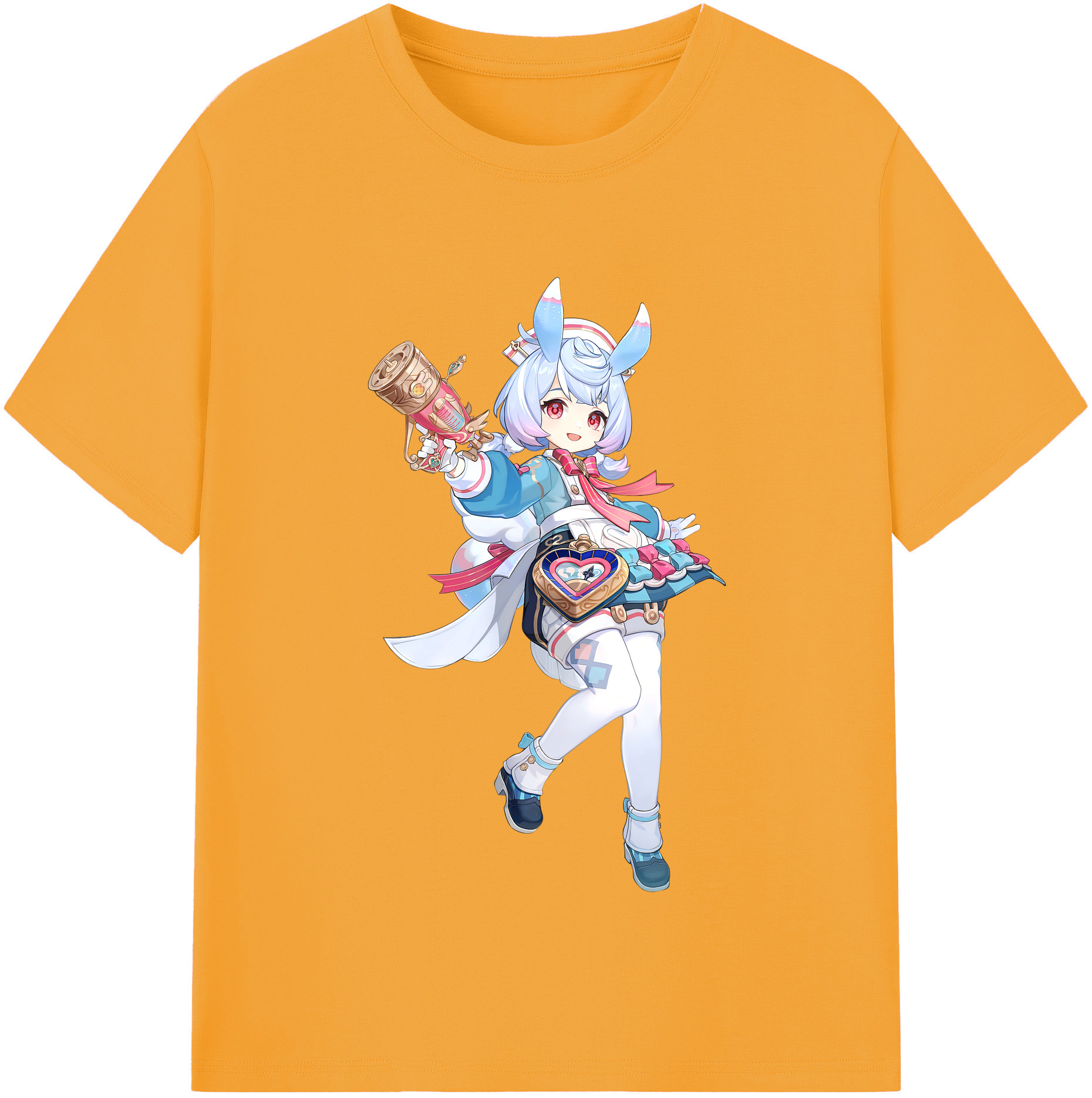 げんし神 シゲウィン genshin Shigewin 綿100％半袖Tシャツ（フロントプリント）