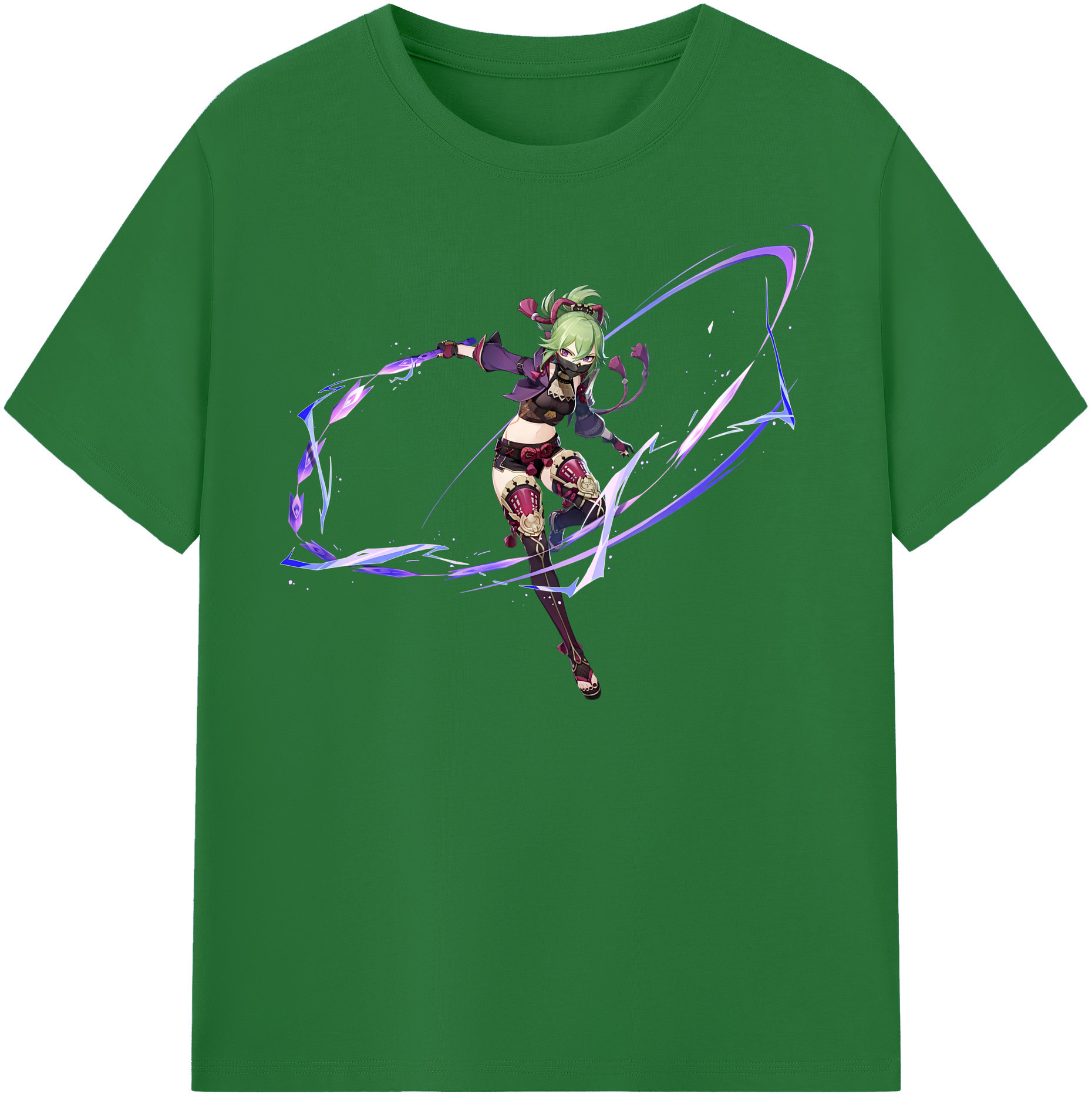 げんし神  久岐忍 くき しのぶ genshin Kuki Shinobu 綿100％半袖Tシャツ（フロントプリント）