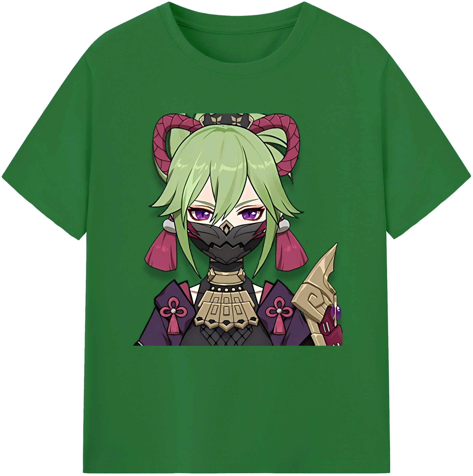 げんし神  久岐忍 くき しのぶ genshin Kuki Shinobu 綿100％半袖Tシャツ（フロントプリント）