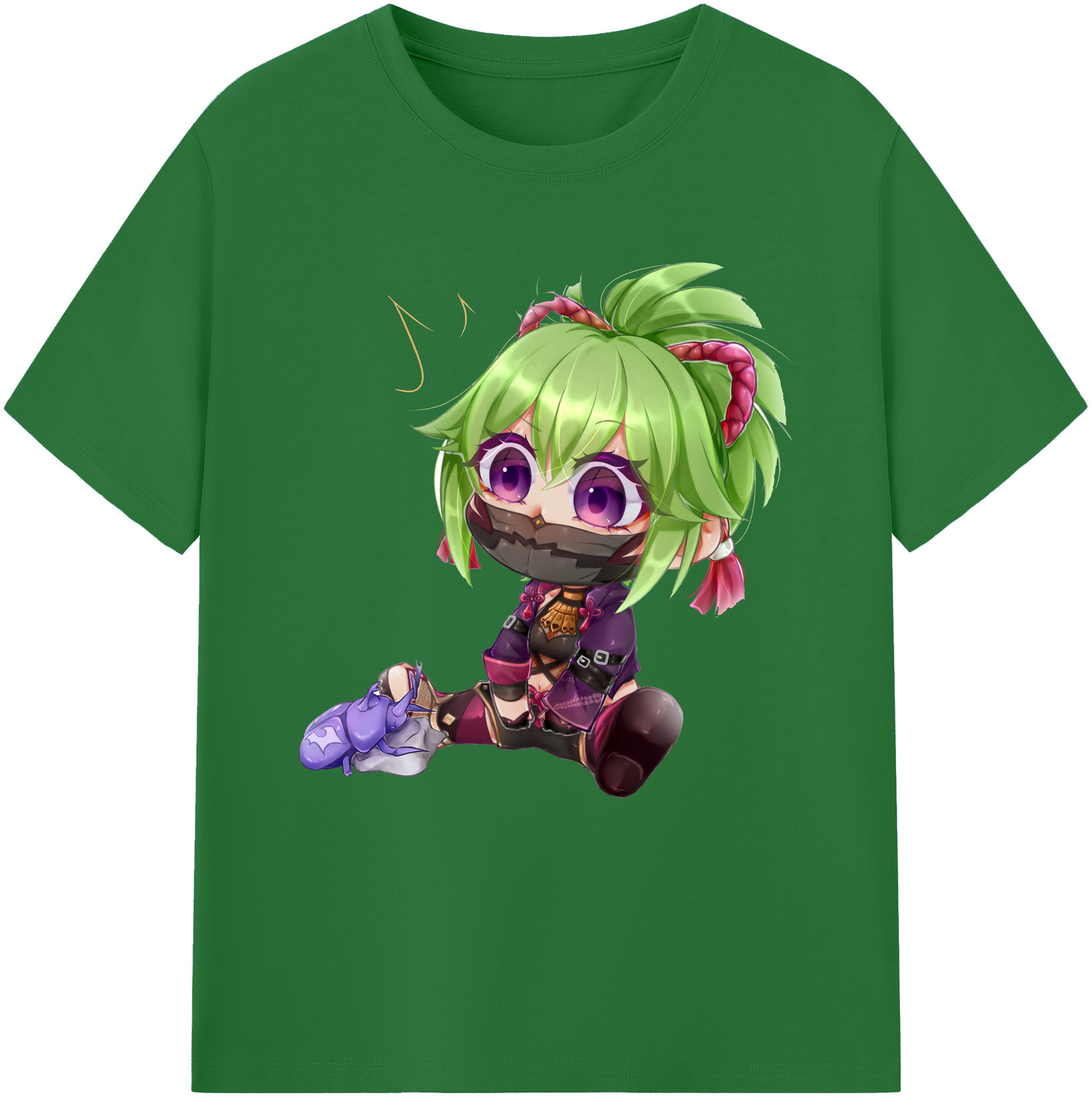 げんし神  久岐忍 くき しのぶ genshin Kuki Shinobu 綿100％半袖Tシャツ（フロントプリント）