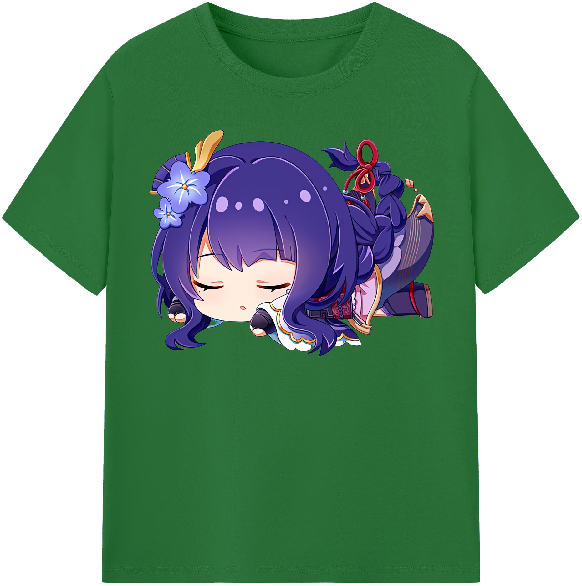 げんし神 雷電将軍 らいでんしょうぐん genshin Raiden Shogun 綿100％半袖Tシャツ（フロントプリント）
