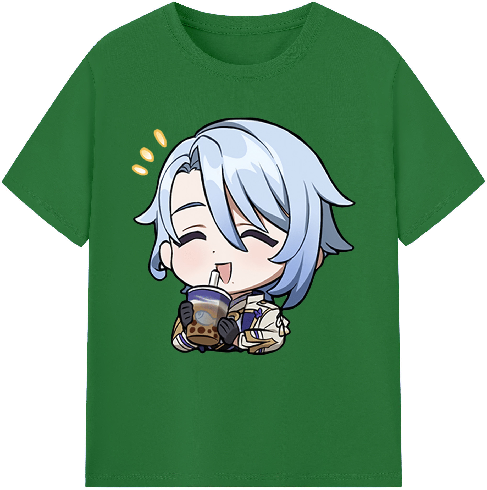 げんし神 神里綾人 かみさとあやと genshin Kamisato Ayato 綿100％半袖Tシャツ（フロントプリント）