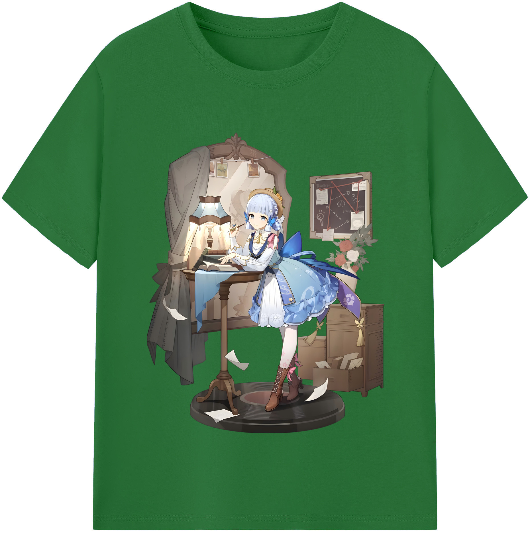 げんし神 神里綾華 神宮寺レン genshin Kamimiya Ren 綿100％半袖Tシャツ（フロントプリント）