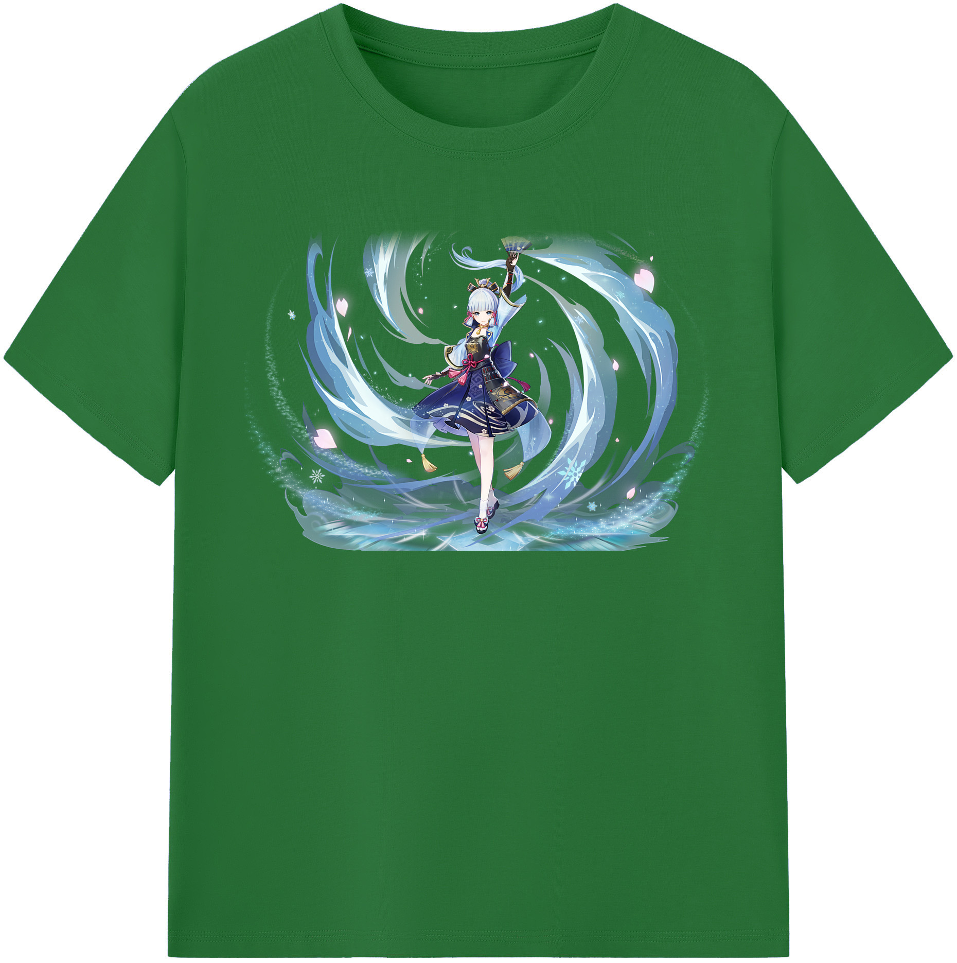 げんし神 神里綾華 神宮寺レン genshin Kamimiya Ren 綿100％半袖Tシャツ（フロントプリント）