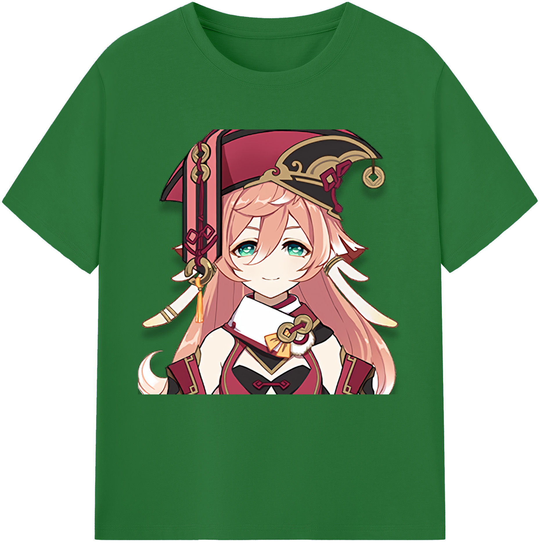 げんし神 ヤンフェイ genshin Yanfei 綿100％半袖Tシャツ（フロントプリント）