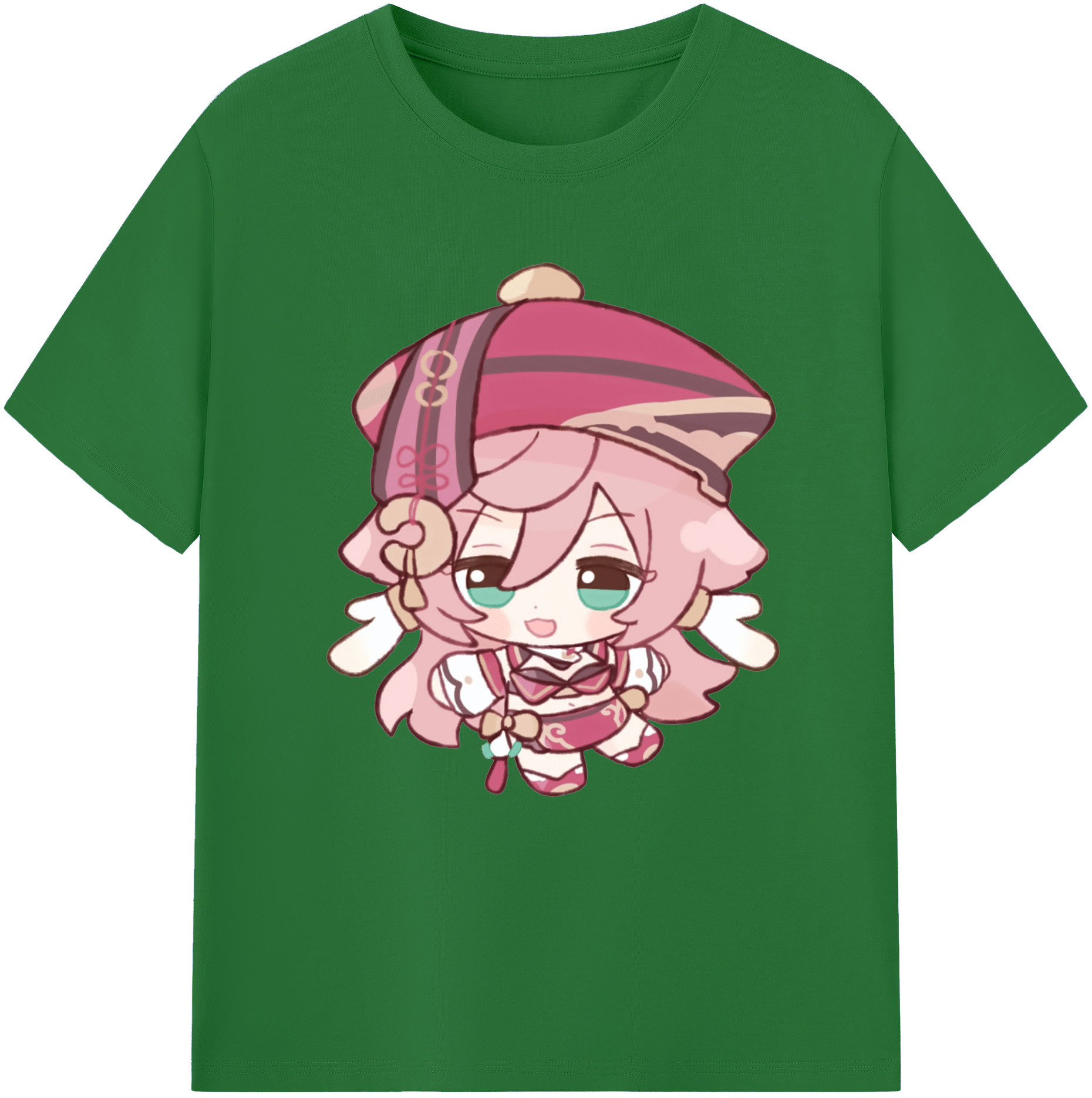 げんし神 ヤンフェイ genshin Yanfei 綿100％半袖Tシャツ（フロントプリント）