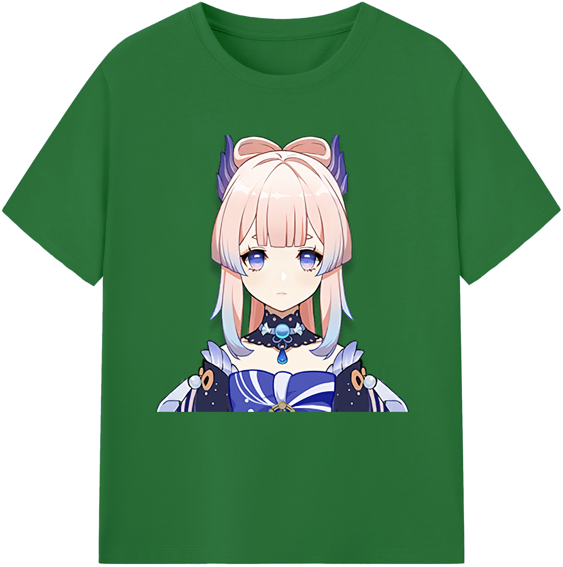 げんし神 珊瑚宮心海 サンゴノミヤ・ココミ genshin Sangonomiya Kokomi 綿100％半袖Tシャツ（フロントプリント）