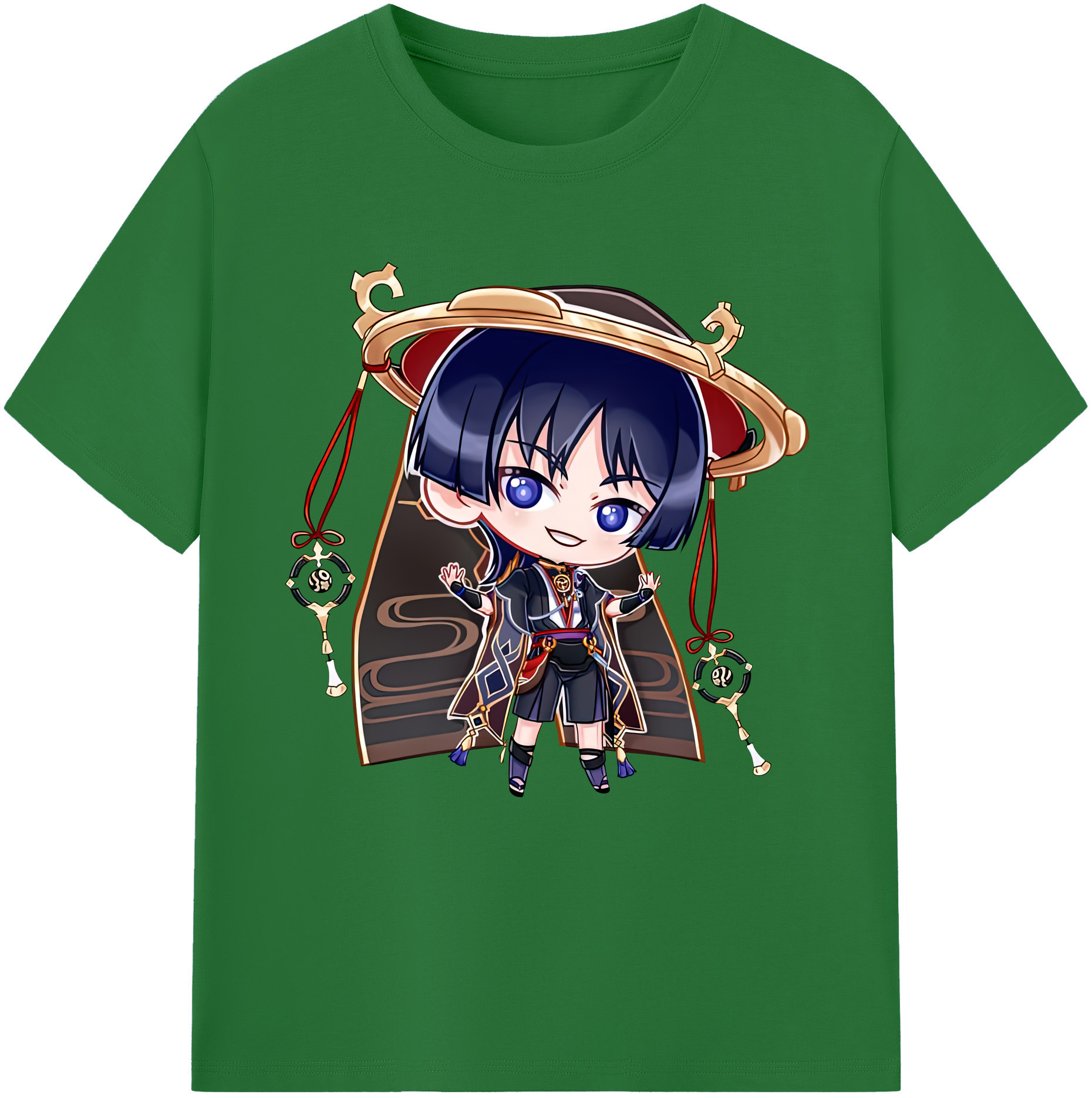 げんし神 さんペい genshin Sanpei 綿100％半袖Tシャツ（フロントプリント）