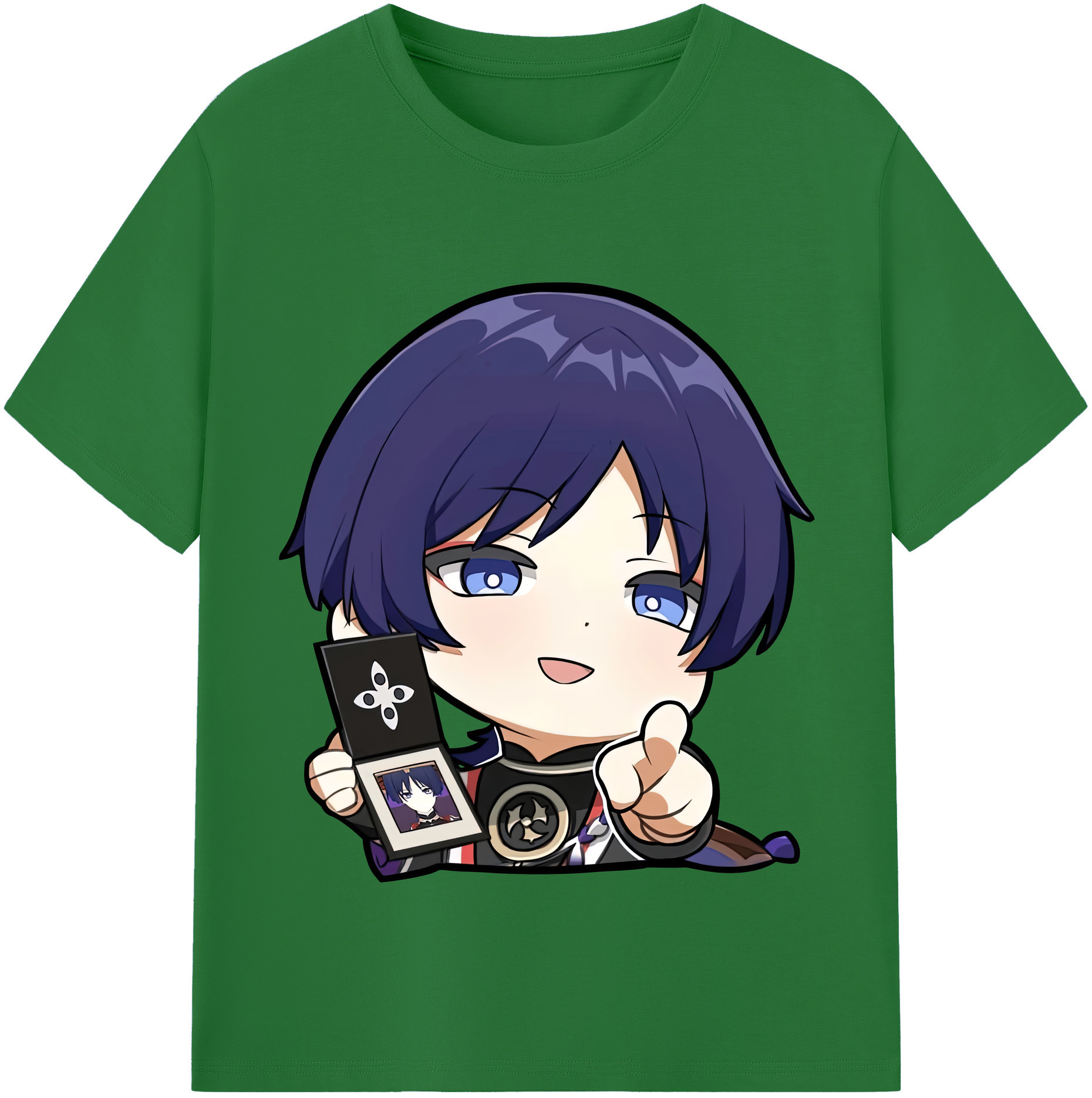 げんし神 さんペい genshin Sanpei 綿100％半袖Tシャツ（フロントプリント）