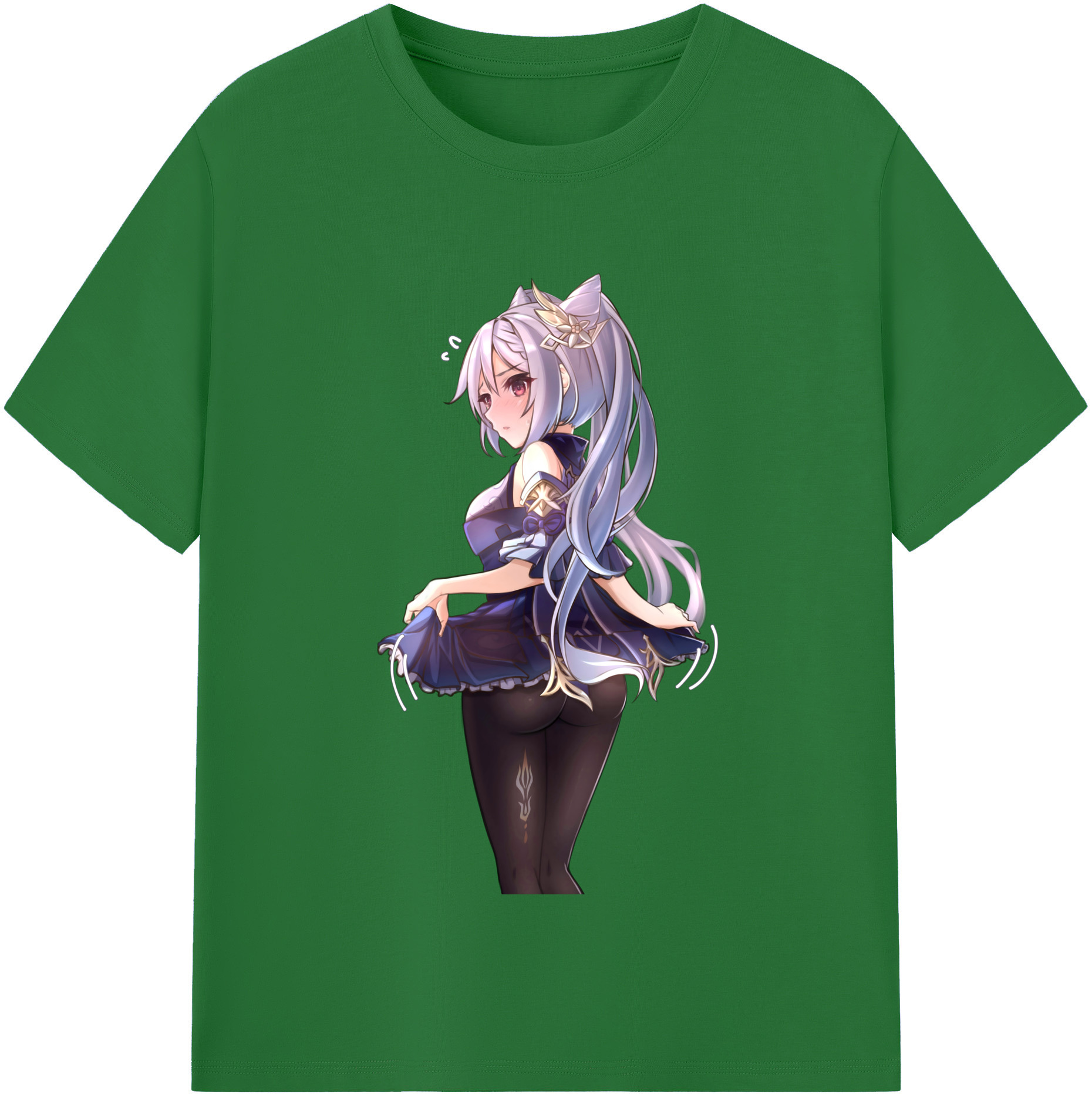 げんし神 刻晴 こくせい genshin Kokusei 綿100％半袖Tシャツ（フロントプリント）