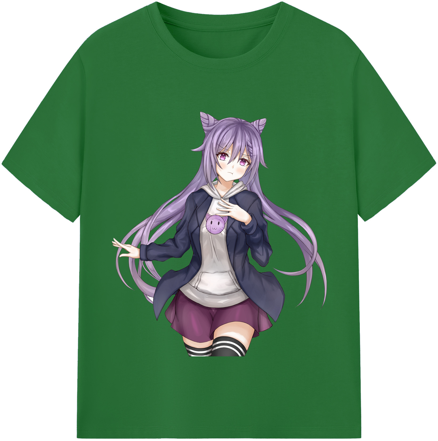 げんし神 刻晴 こくせい genshin Kokusei 綿100％半袖Tシャツ（フロントプリント）