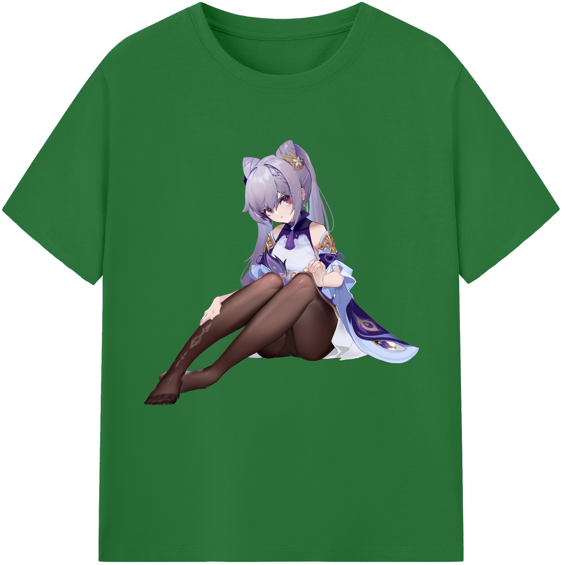 げんし神 刻晴 こくせい genshin Kokusei 綿100％半袖Tシャツ（フロントプリント）