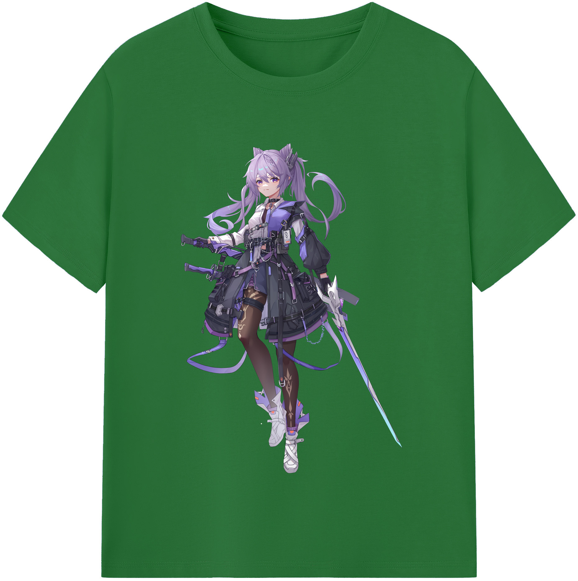 げんし神 刻晴 こくせい genshin Kokusei 綿100％半袖Tシャツ（フロントプリント）
