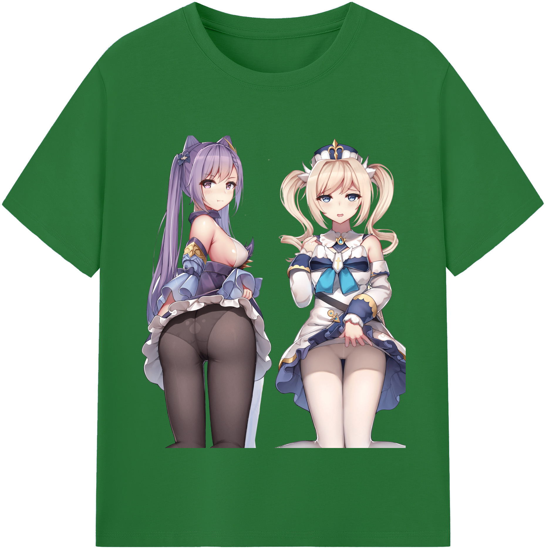 げんし神 刻晴 こくせい genshin Kokusei 綿100％半袖Tシャツ（フロントプリント）