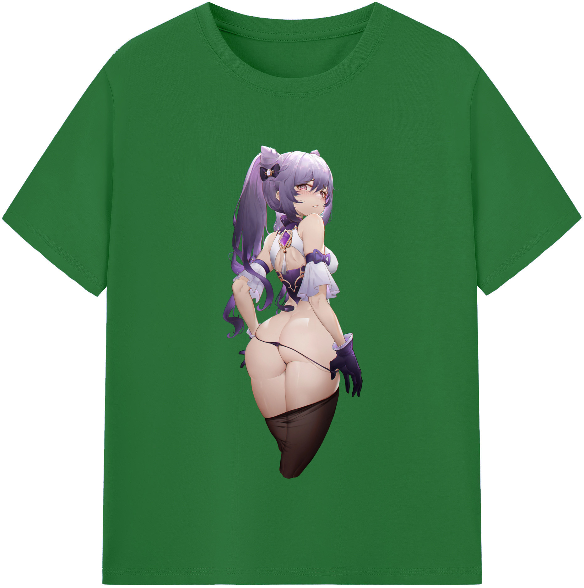 げんし神 刻晴 こくせい genshin Kokusei 綿100％半袖Tシャツ（フロントプリント）