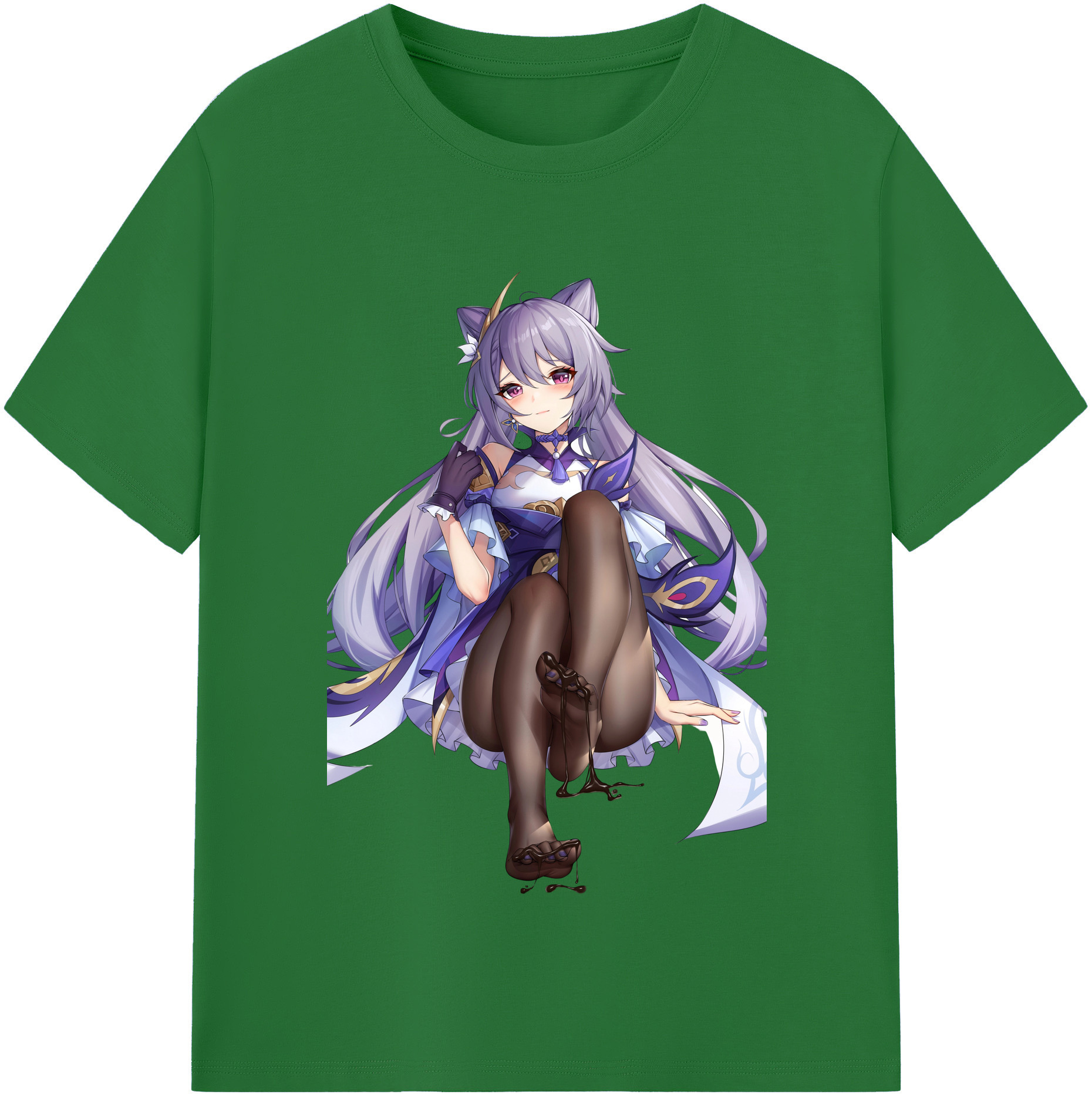 げんし神 刻晴 こくせい genshin Kokusei 綿100％半袖Tシャツ（フロントプリント）