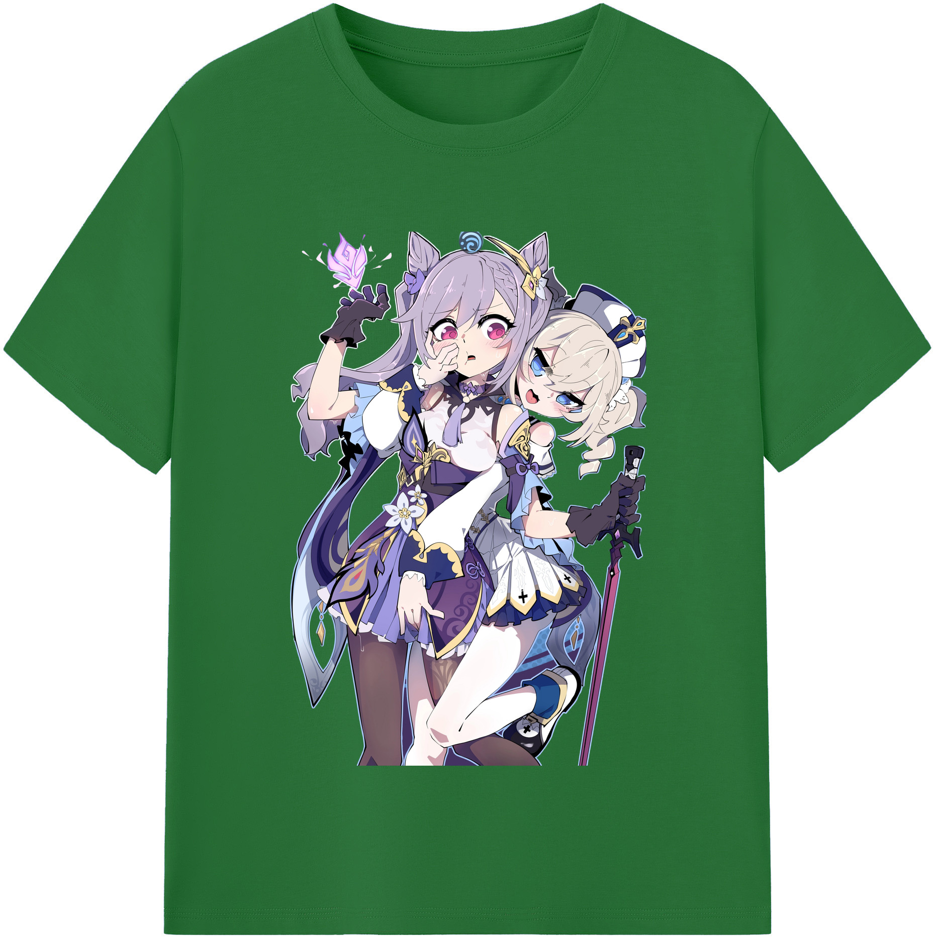 げんし神 刻晴 こくせい genshin Kokusei 綿100％半袖Tシャツ（フロントプリント）