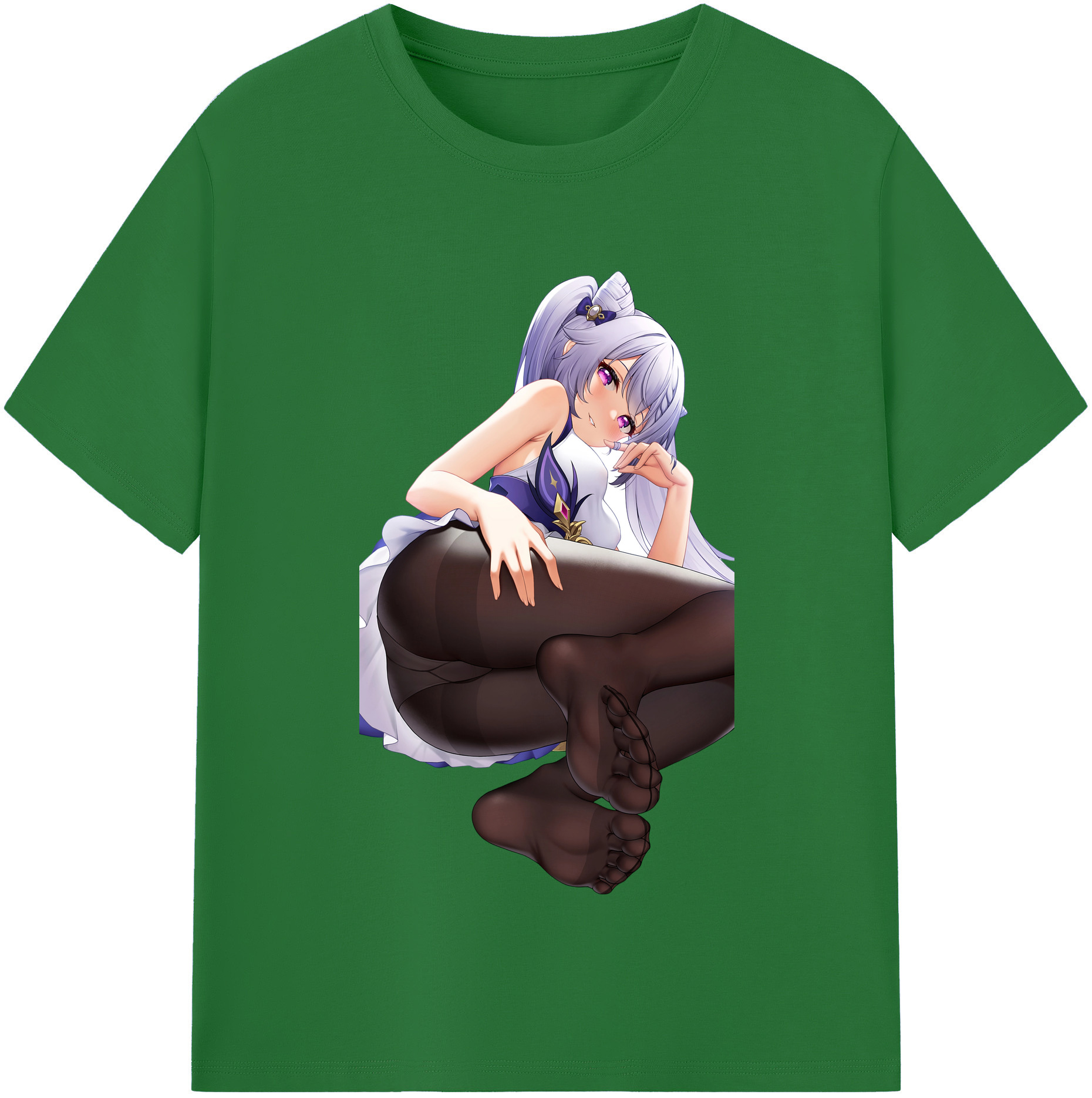 げんし神 刻晴 こくせい genshin Kokusei 綿100％半袖Tシャツ（フロントプリント）