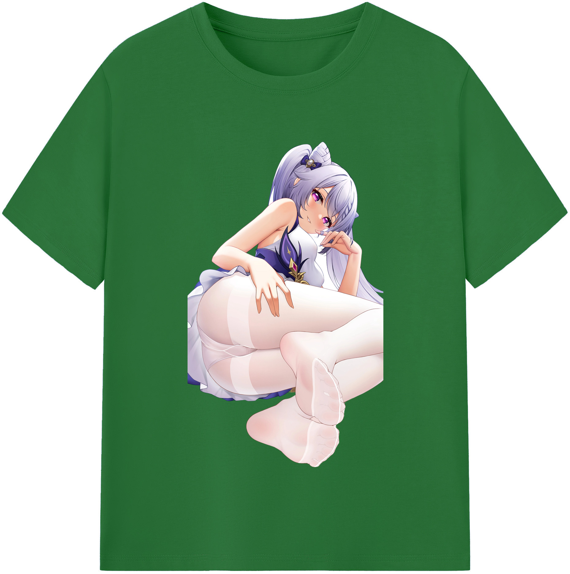 げんし神 刻晴 こくせい genshin Kokusei 綿100％半袖Tシャツ（フロントプリント）