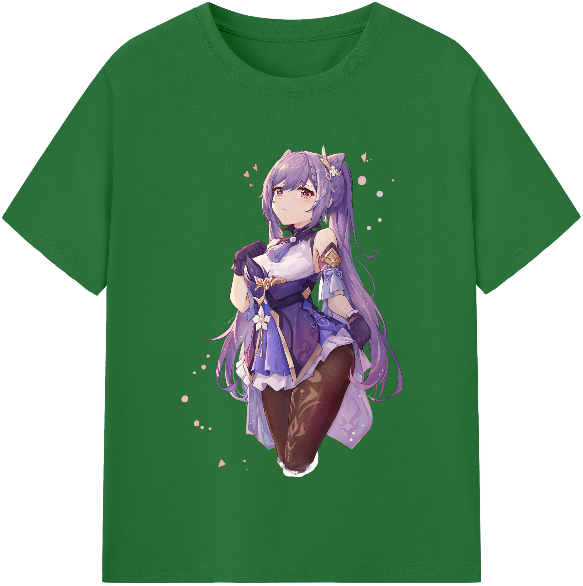 げんし神 刻晴 こくせい genshin Kokusei 綿100％半袖Tシャツ（フロントプリント）