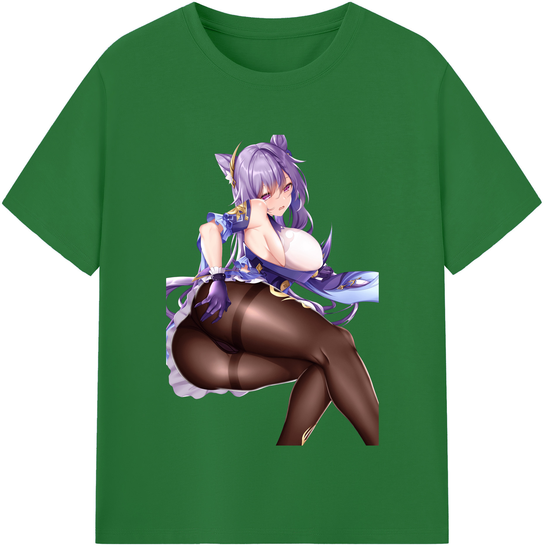 げんし神 刻晴 こくせい genshin Kokusei 綿100％半袖Tシャツ（フロントプリント）
