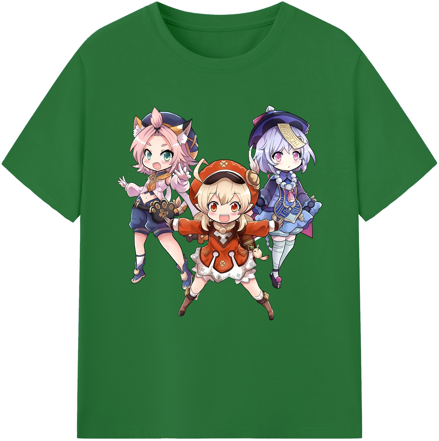げんし神 七七 なな  genshin Nana 綿100％半袖Tシャツ（フロントプリント）