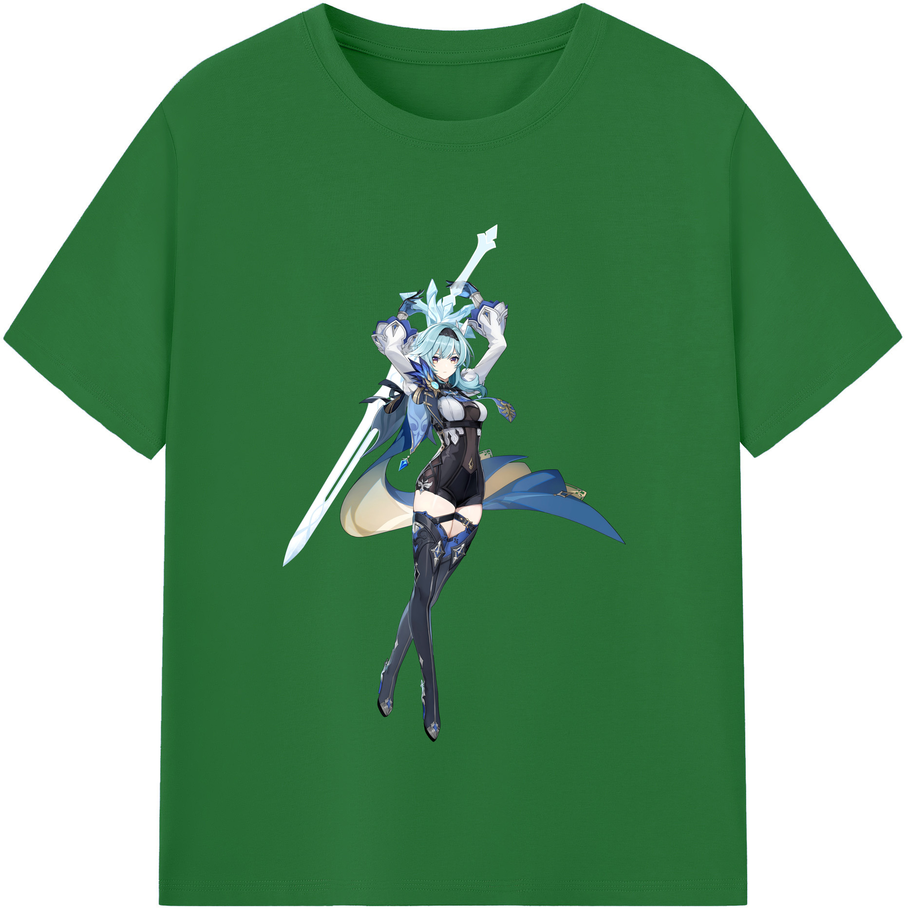 げんし神 优菈 ゆうら genshin Yūra 綿100％半袖Tシャツ（フロントプリント）