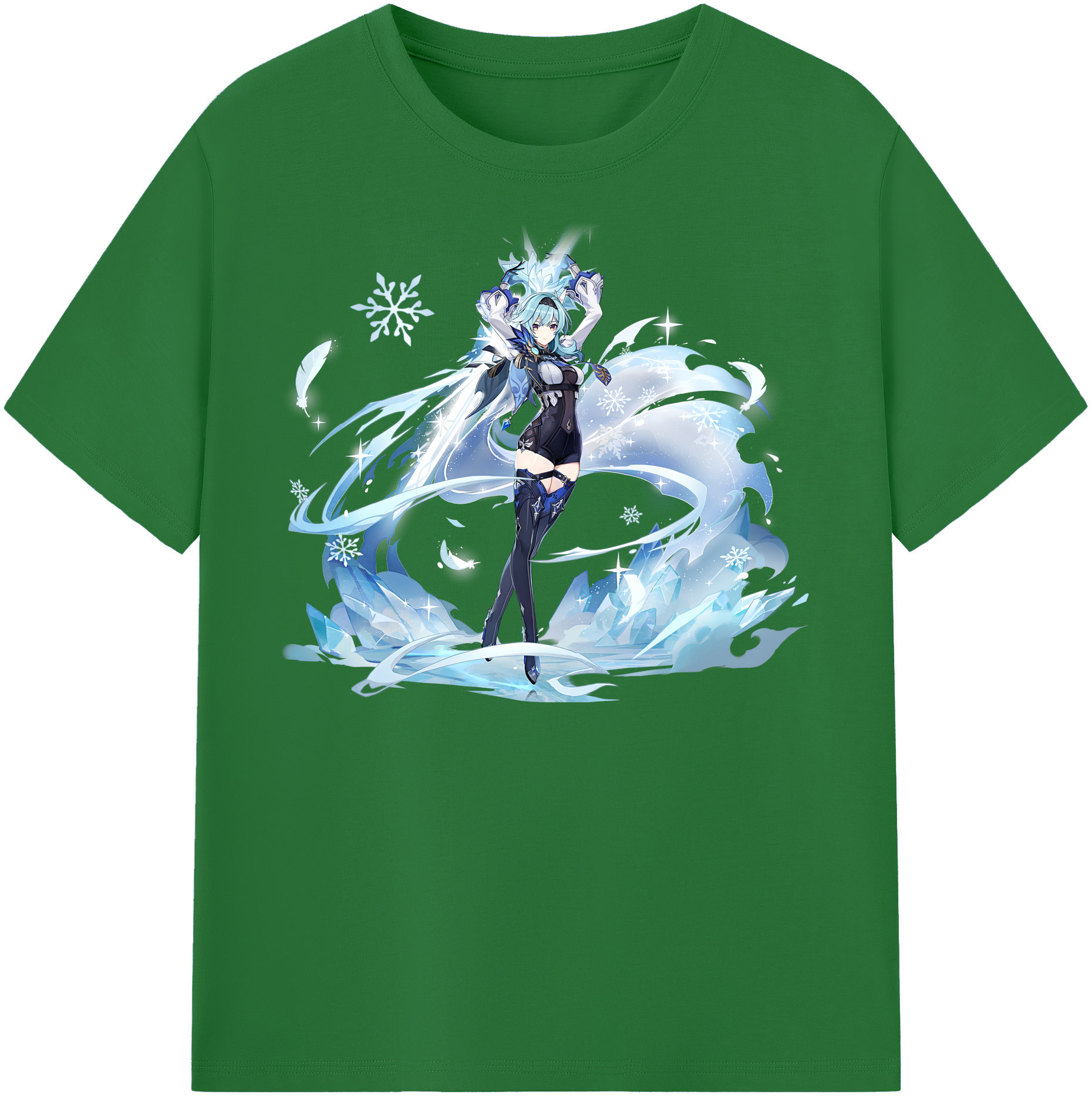 げんし神 优菈 ゆうら genshin Yūra 綿100％半袖Tシャツ（フロントプリント）